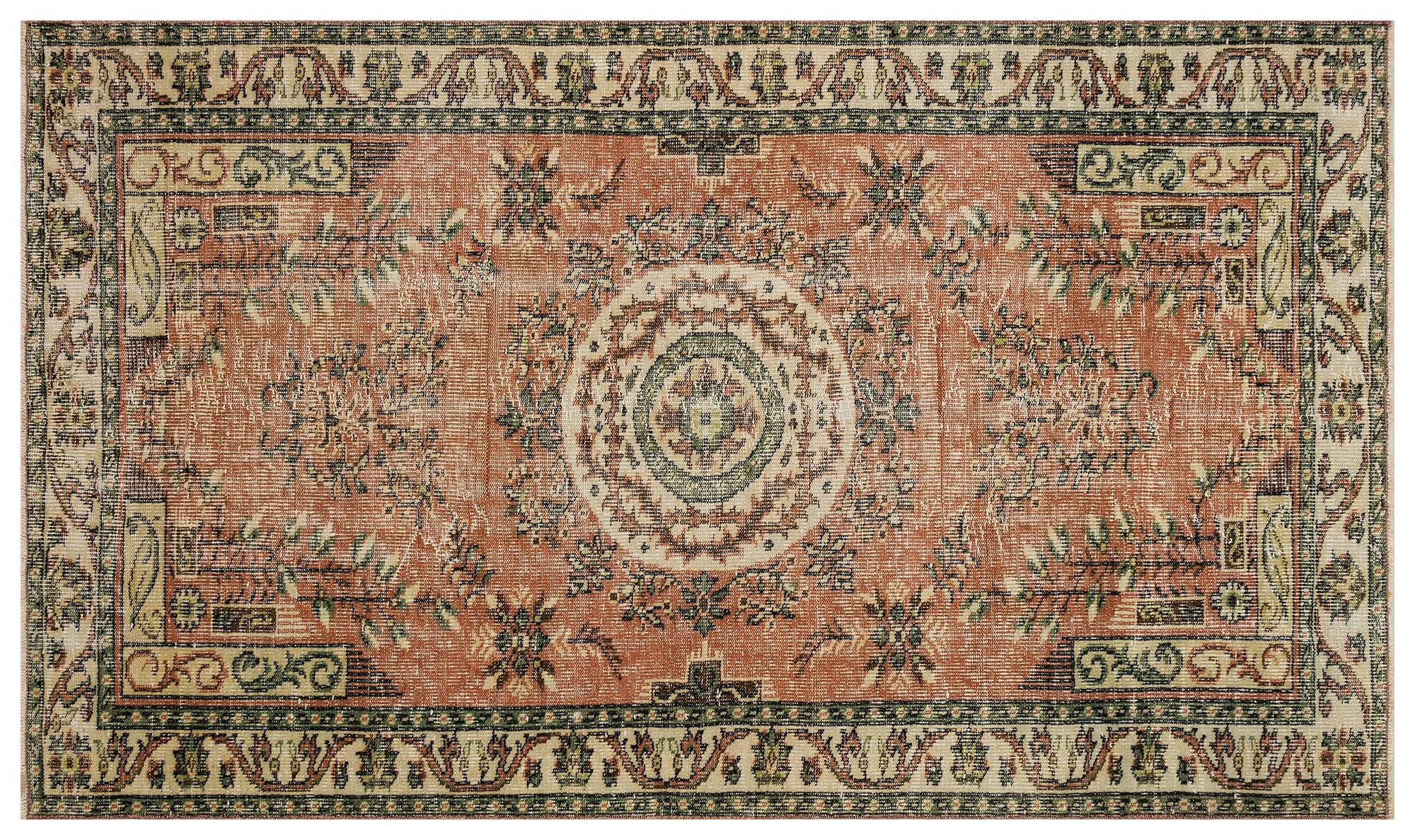 Vintage Distressed Hand-Woven Rug — detail view 3, handmade vintage rug