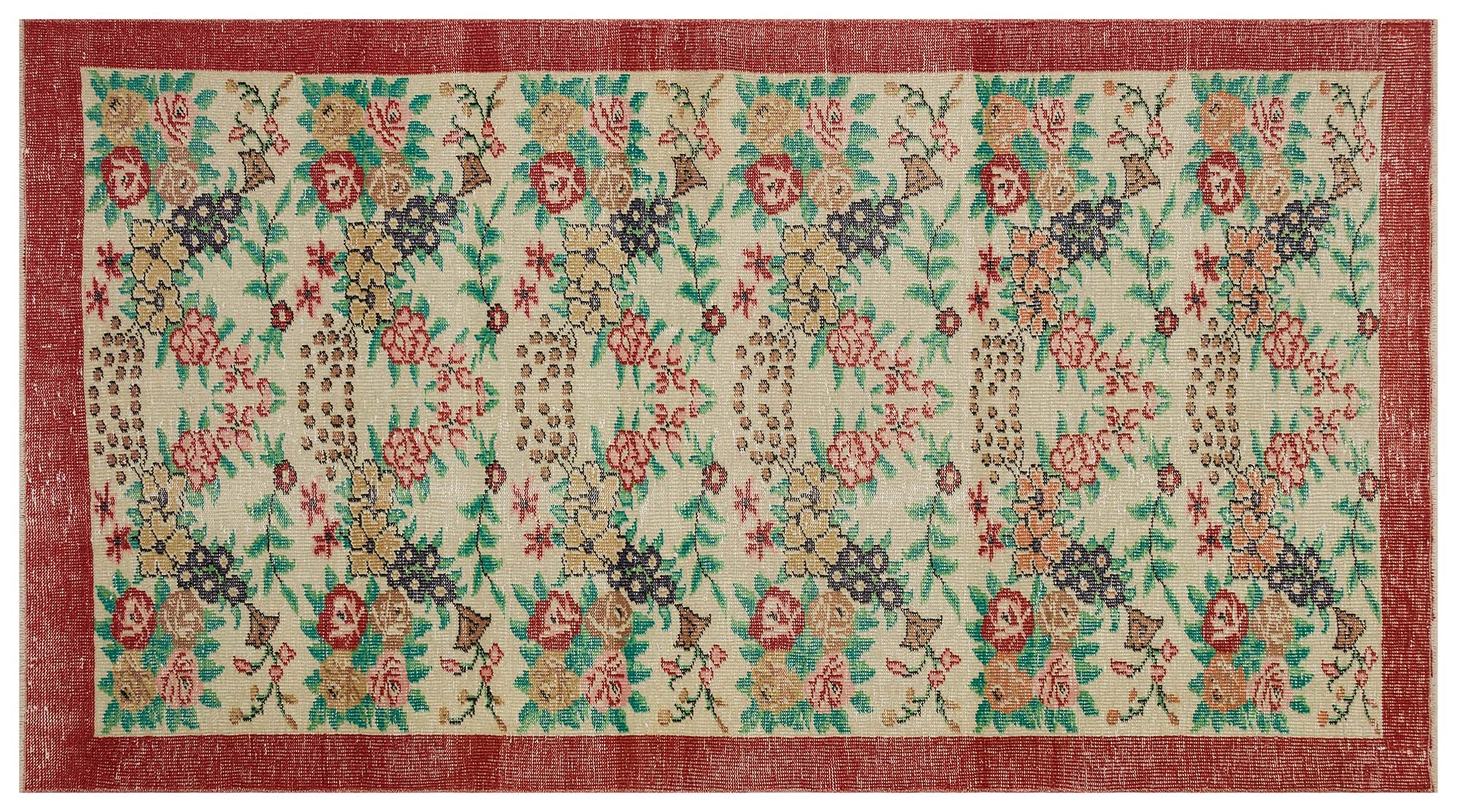 Vintage Distressed Hand-Woven Rug — detail view 3, handmade vintage rug