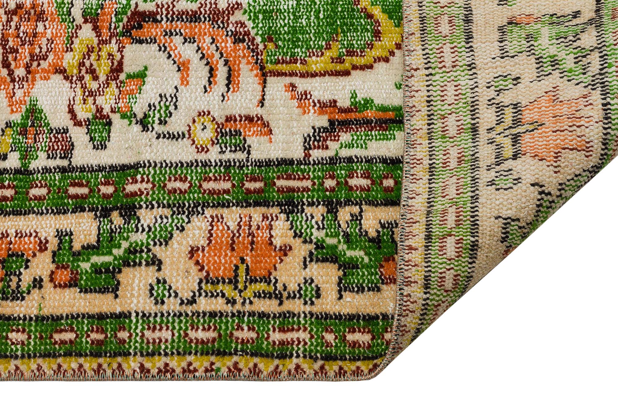 Handwoven Vintage Distressed Rug — detail view 4, handmade vintage rug