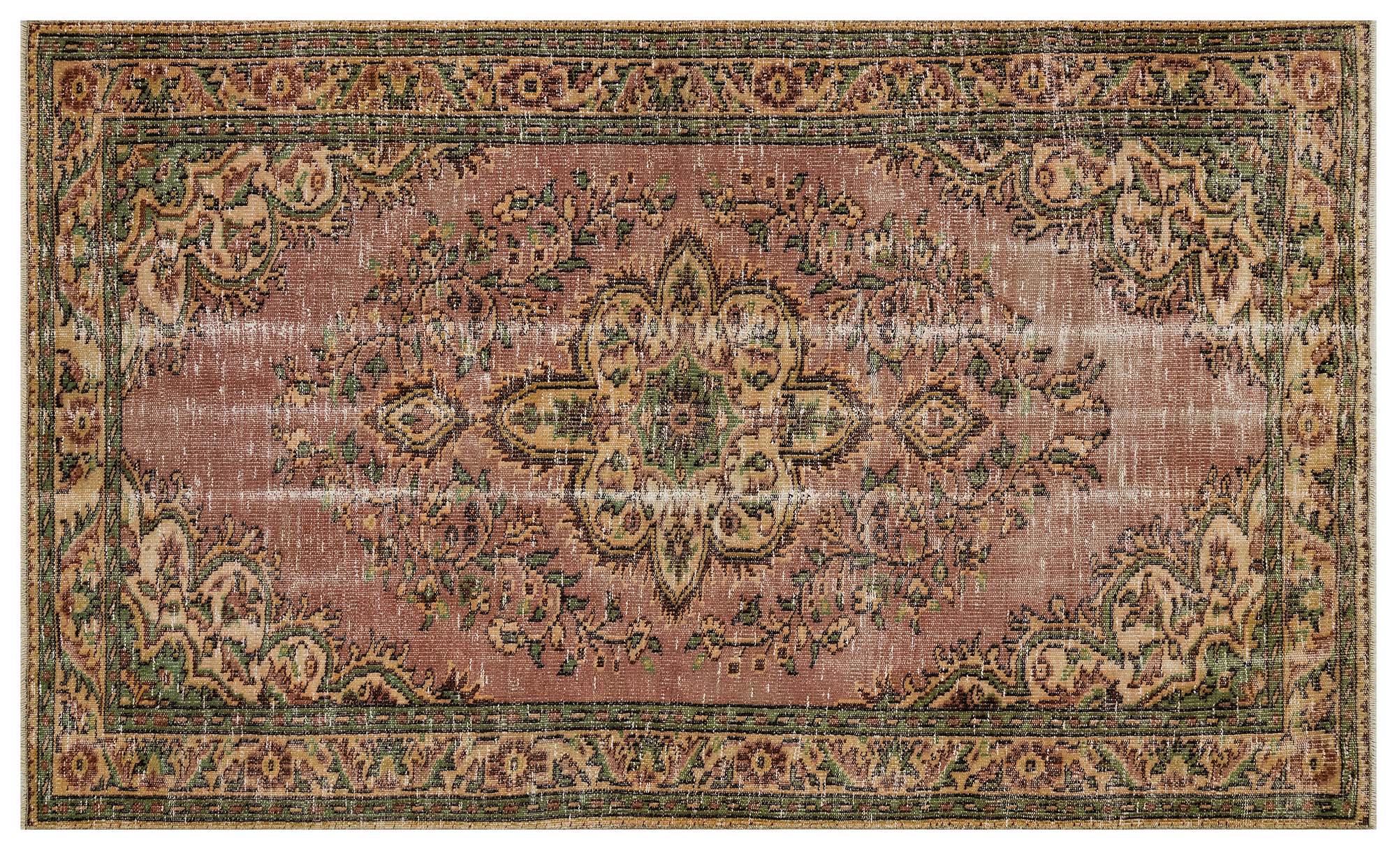 Vintage Distressed Hand-Woven Rug — detail view 3, handmade vintage rug
