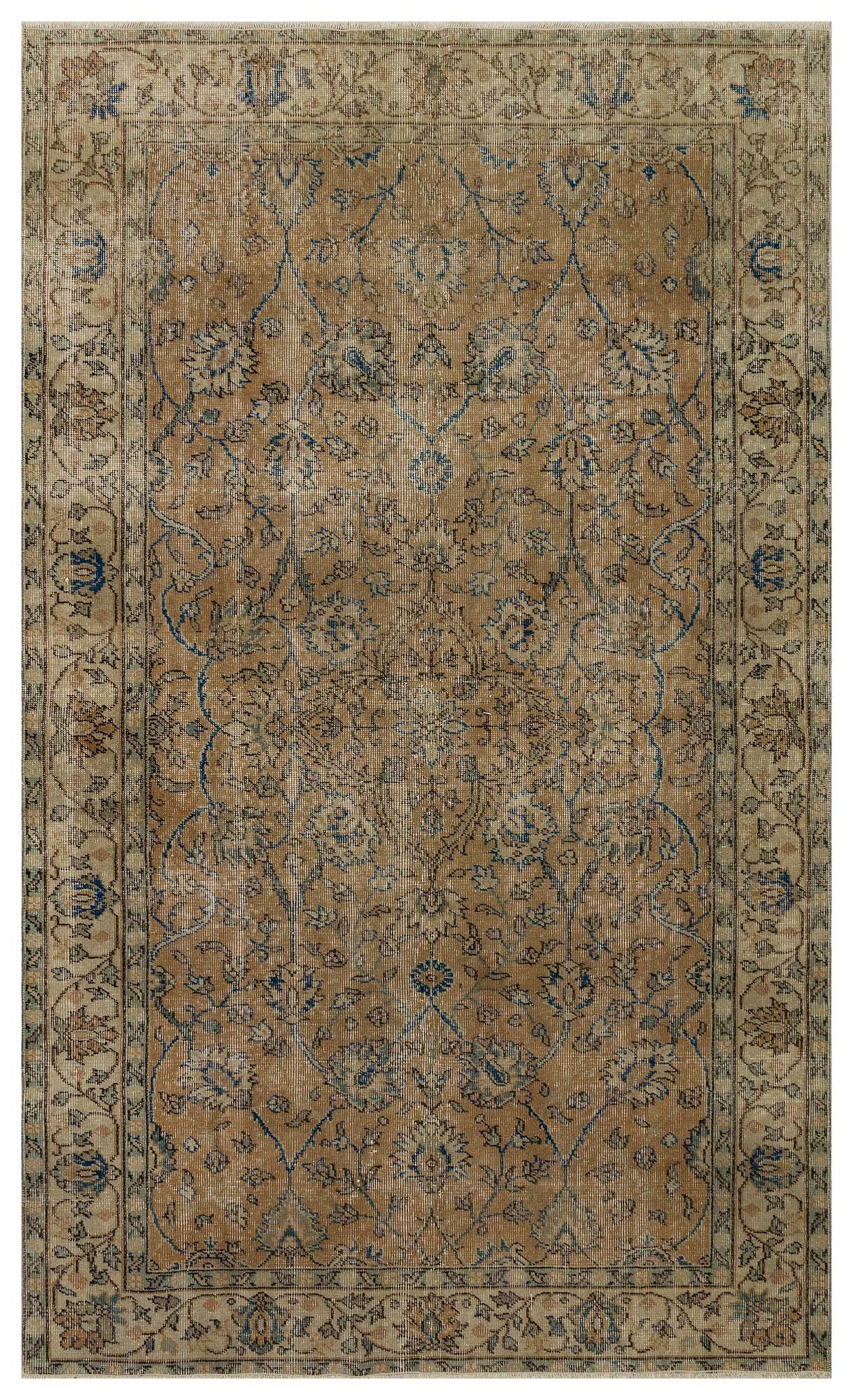 Distressed Vintage Rug — detail view 2, handmade vintage rug