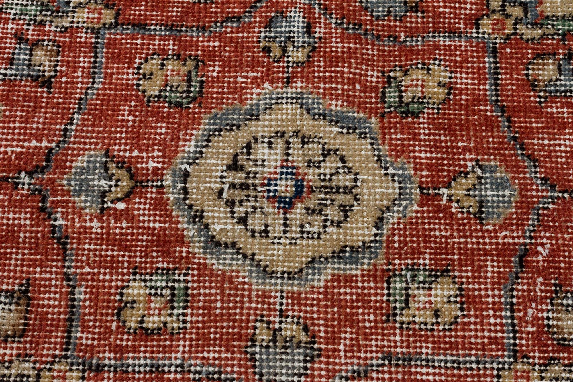 Distressed Vintage Rug — detail view 5, handmade vintage rug