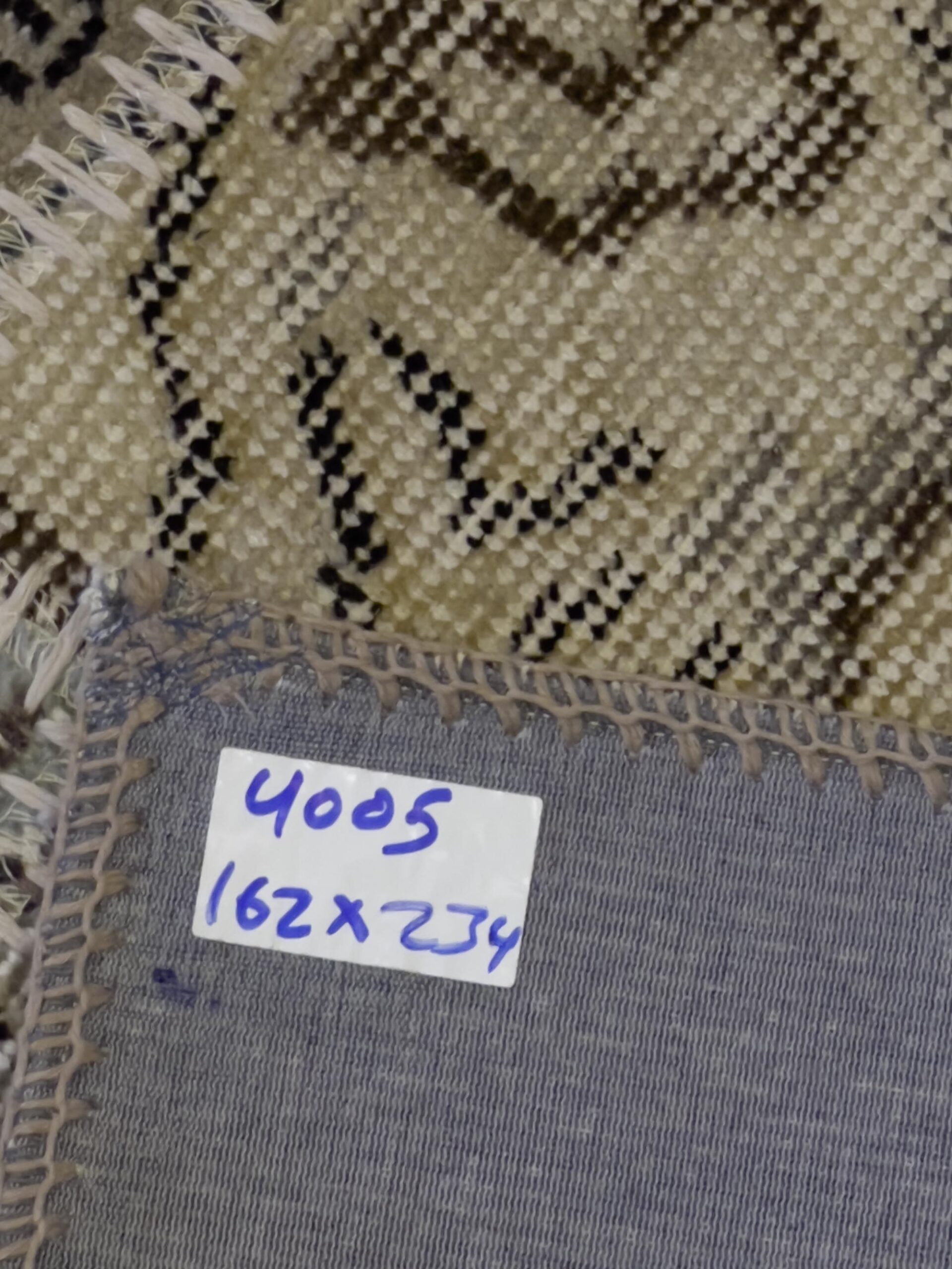 Unique Classic-Style Custom Patchwork Rug — detail view 2, handmade vintage rug