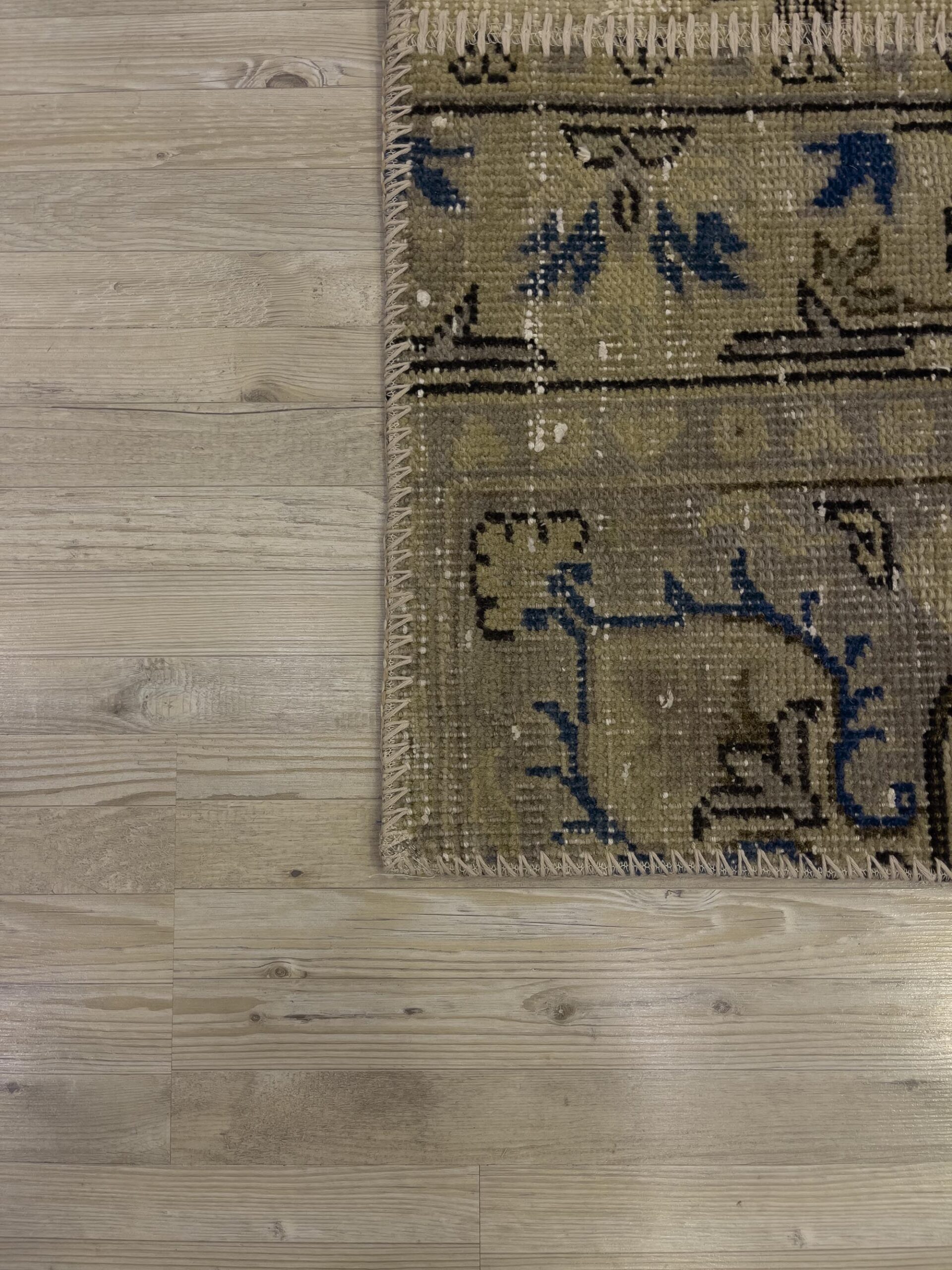 Unique Classic-Style Handmade Patchwork Rug — detail view 4, handmade vintage rug