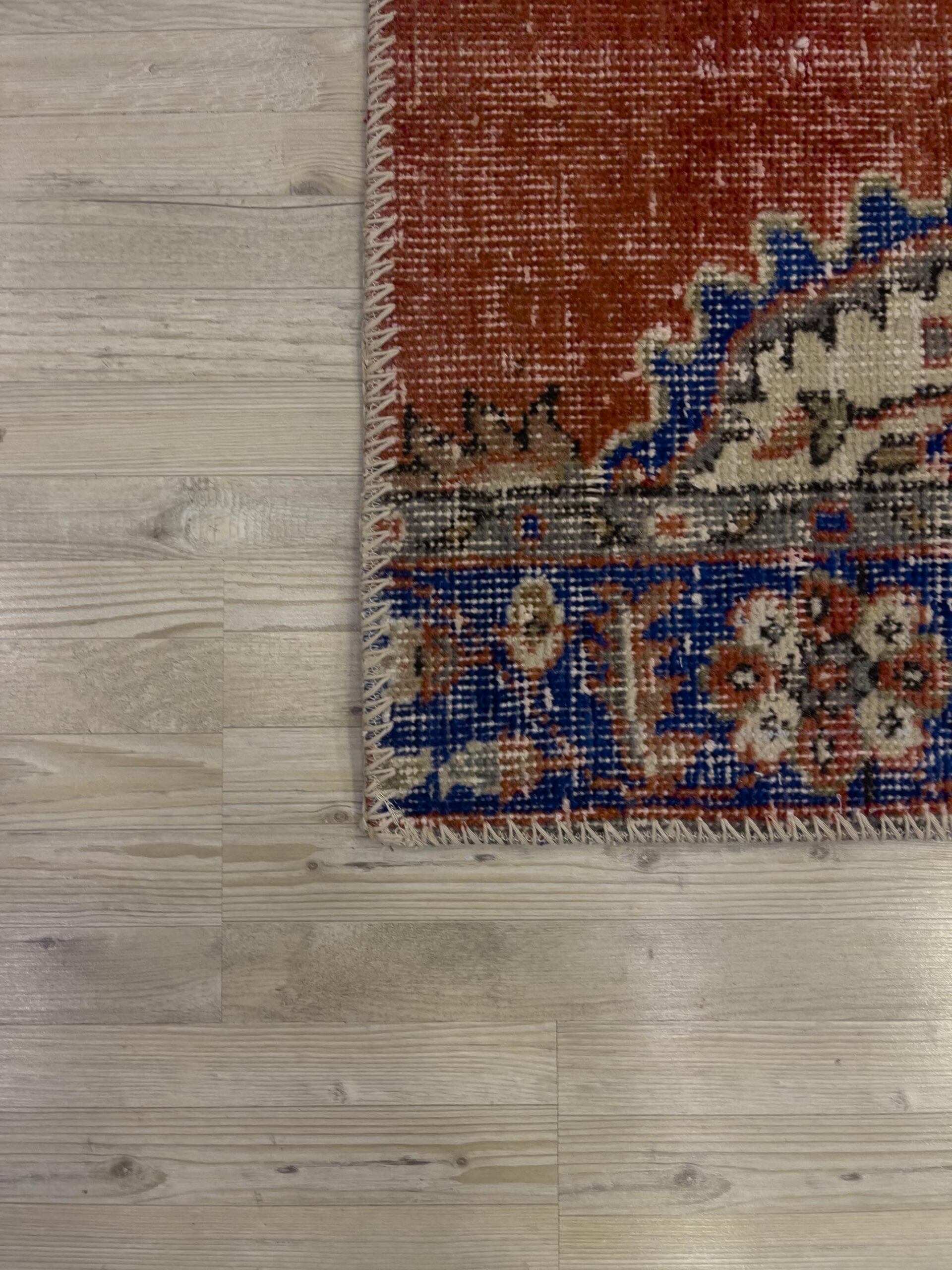Handmade Patchwork Elegant Design Rug — detail view 4, handmade vintage rug