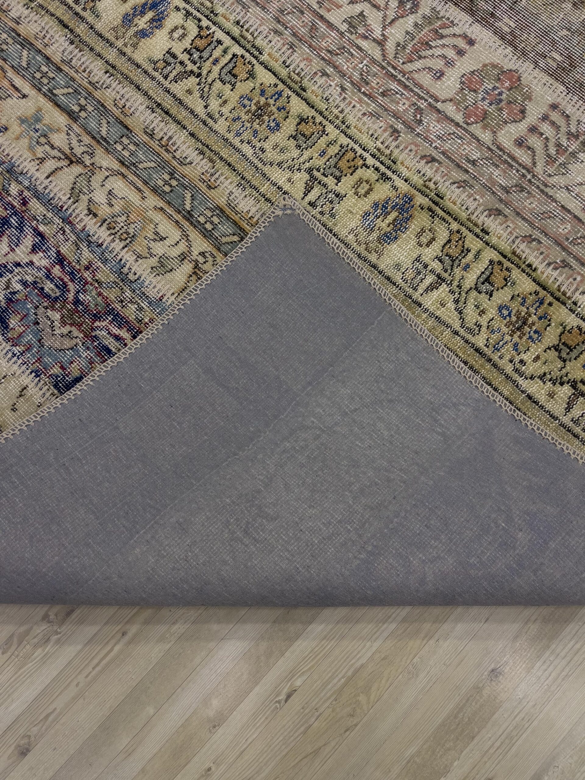 Modern, One-of-a-Kind Custom Patchwork Rug — detail view 5, handmade vintage rug