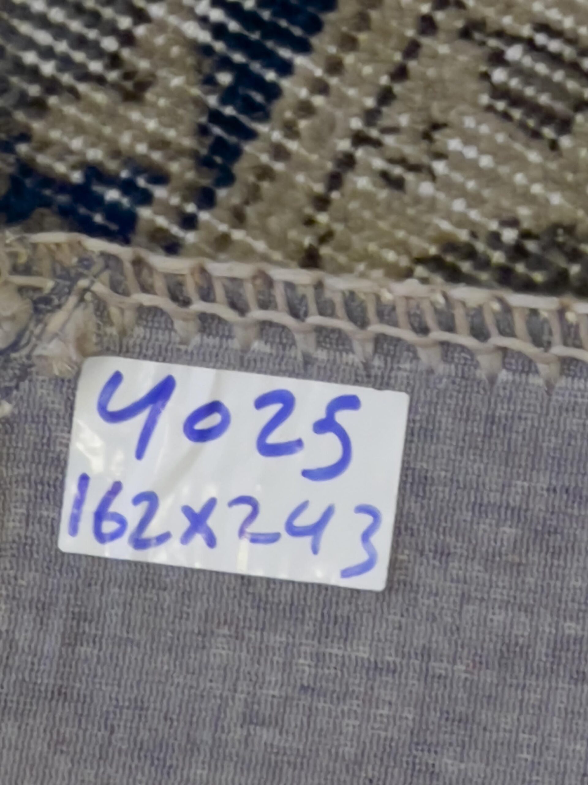 Modern, One-of-a-Kind Custom Patchwork Rug — detail view 2, handmade vintage rug