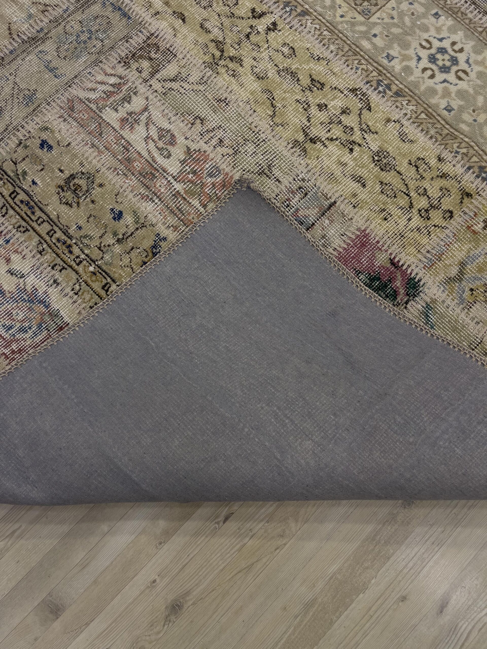 Handmade Patchwork Elegant Design Rug — detail view 3, handmade vintage rug