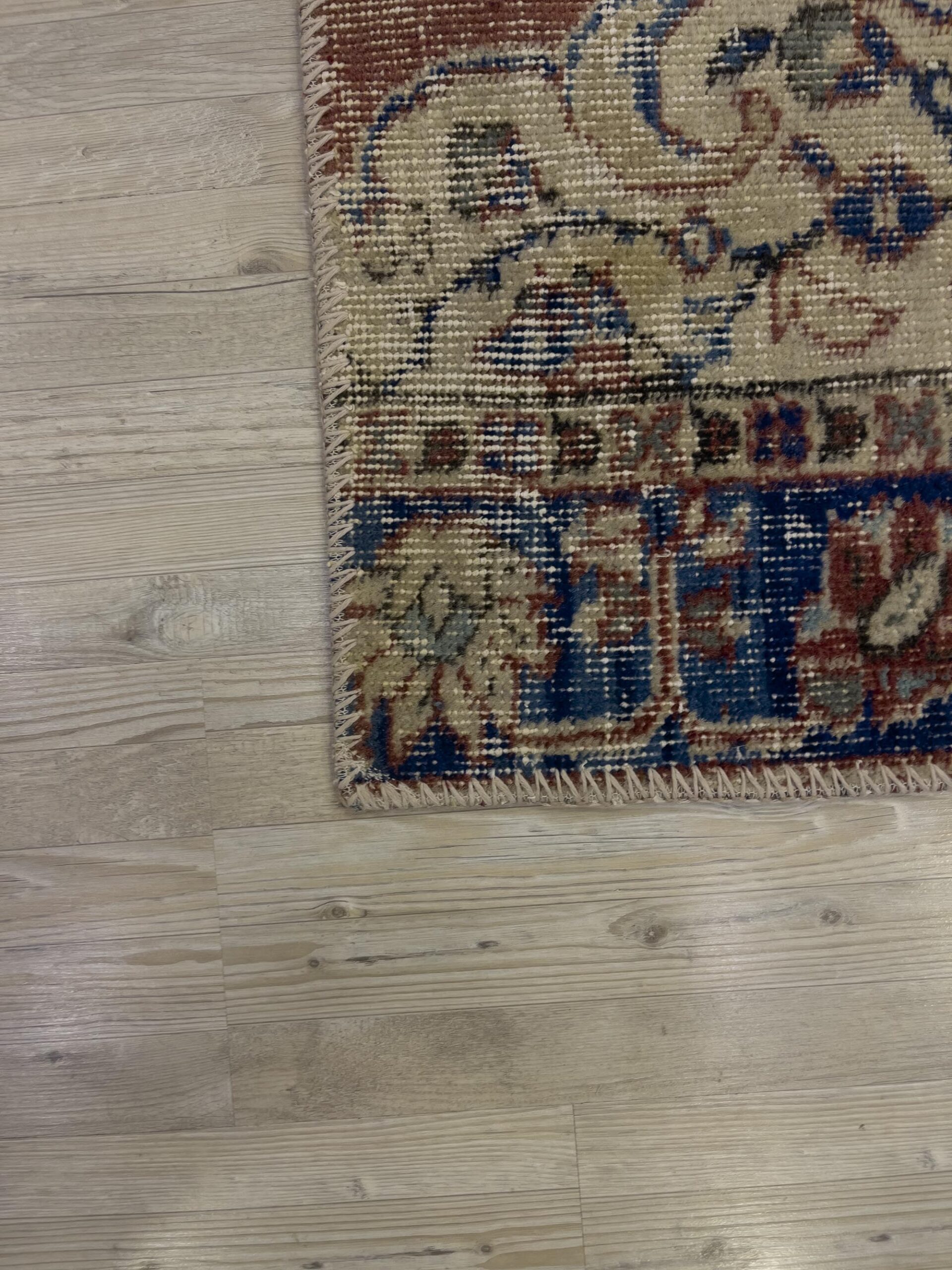 Unique Classic-Style Handmade Patchwork Rug — detail view 4, handmade vintage rug