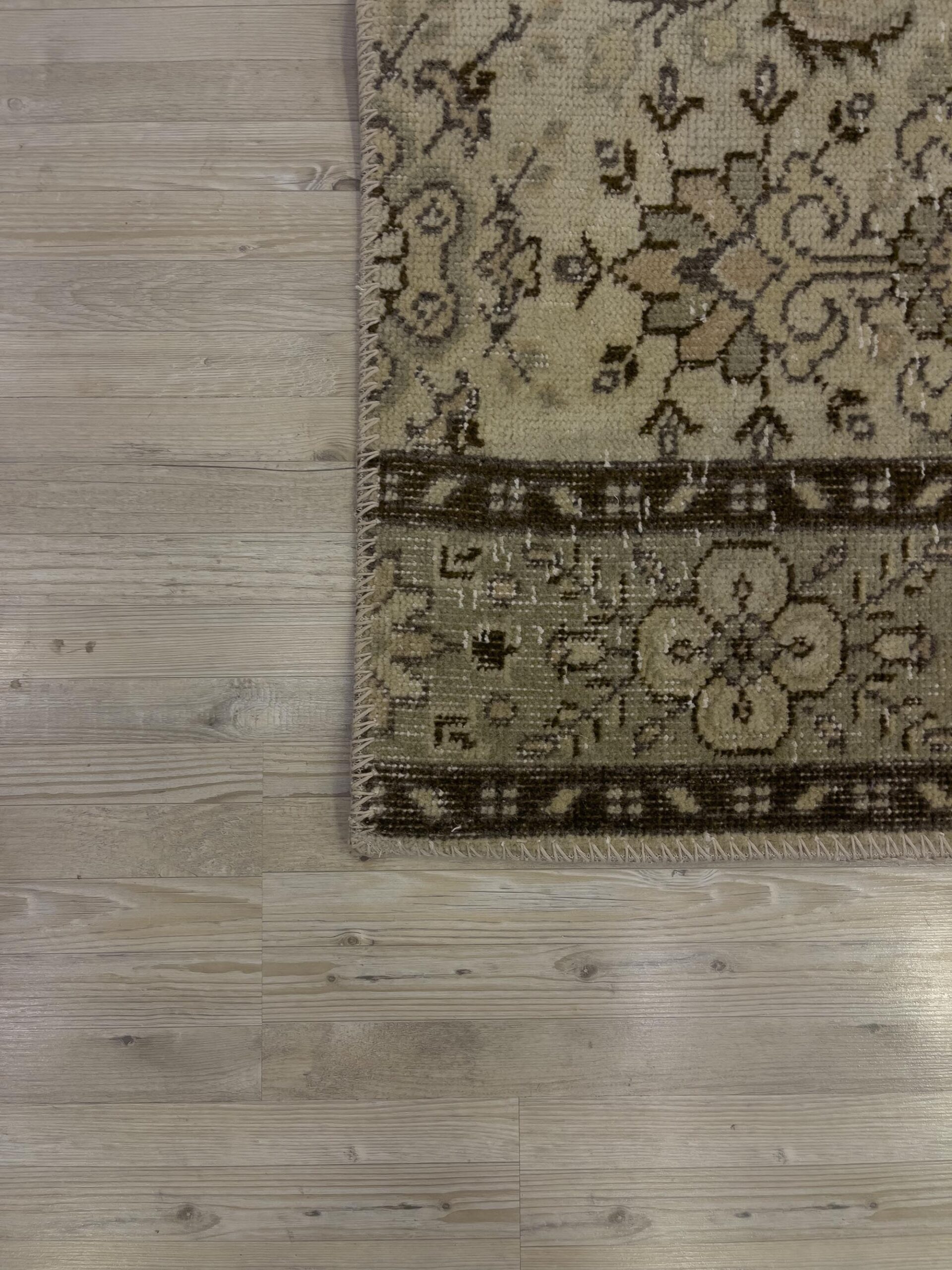 Modern, One-of-a-Kind Custom Patchwork Rug — detail view 5, handmade vintage rug