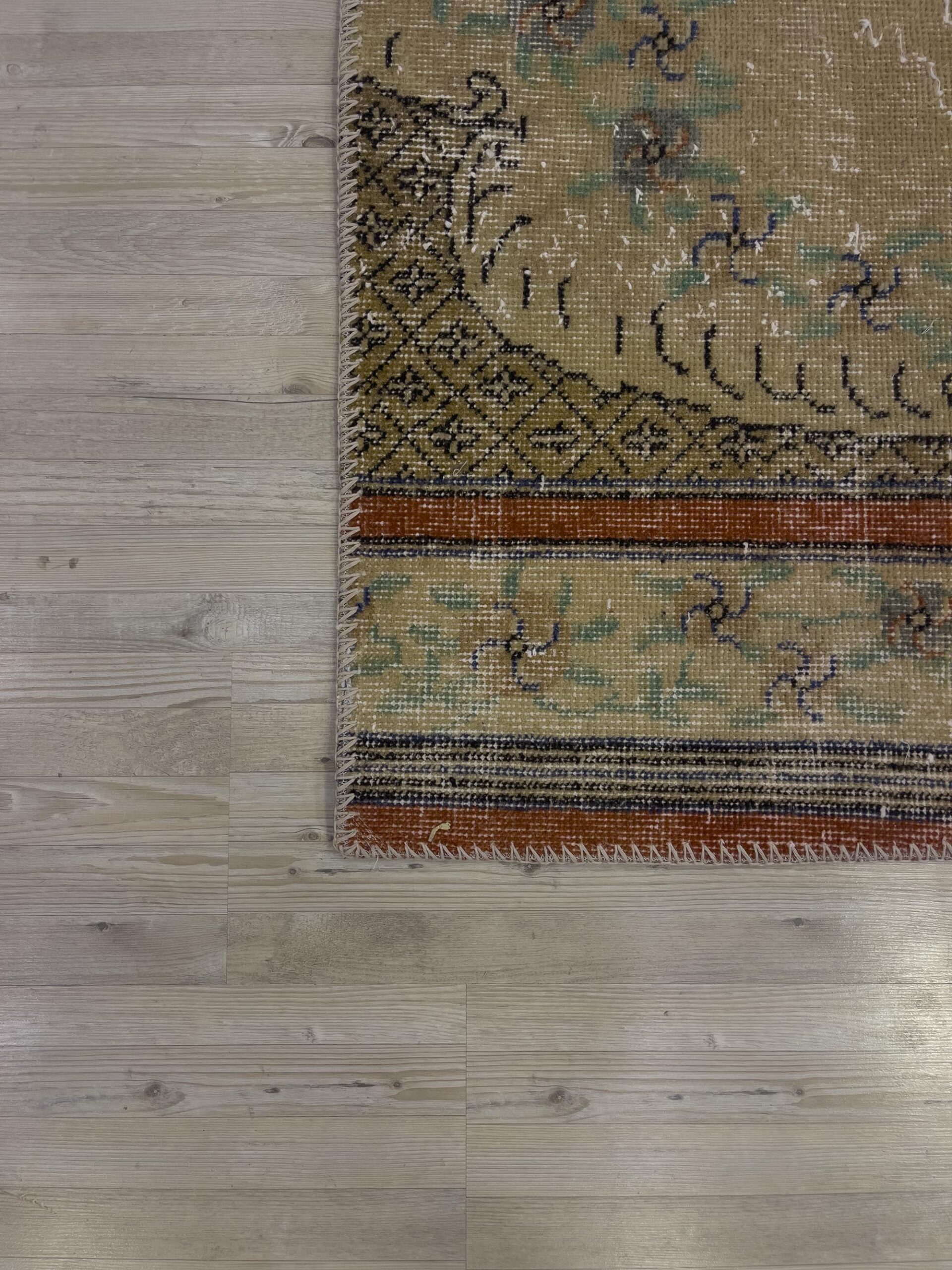 Handmade Patchwork Rug — detail view 4, handmade vintage rug