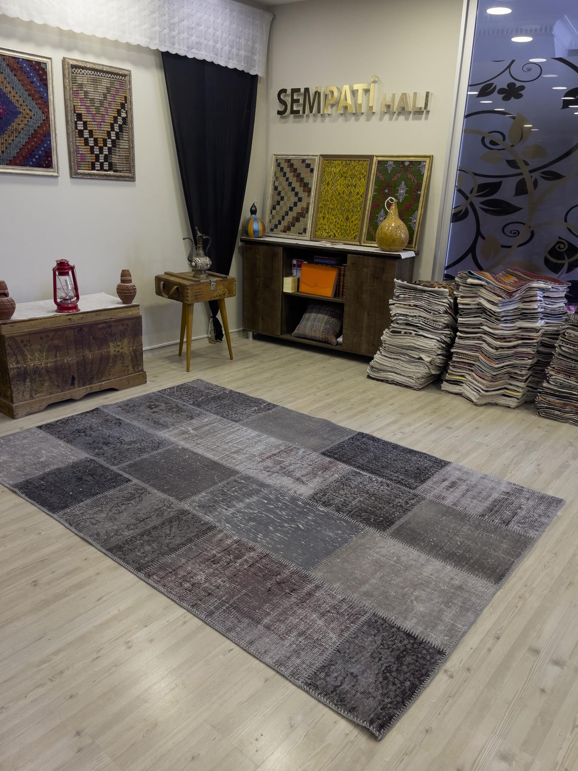 Eşsiz El Dokuma Patchwork Halı 160x245 cm 4039 - Görsel 6