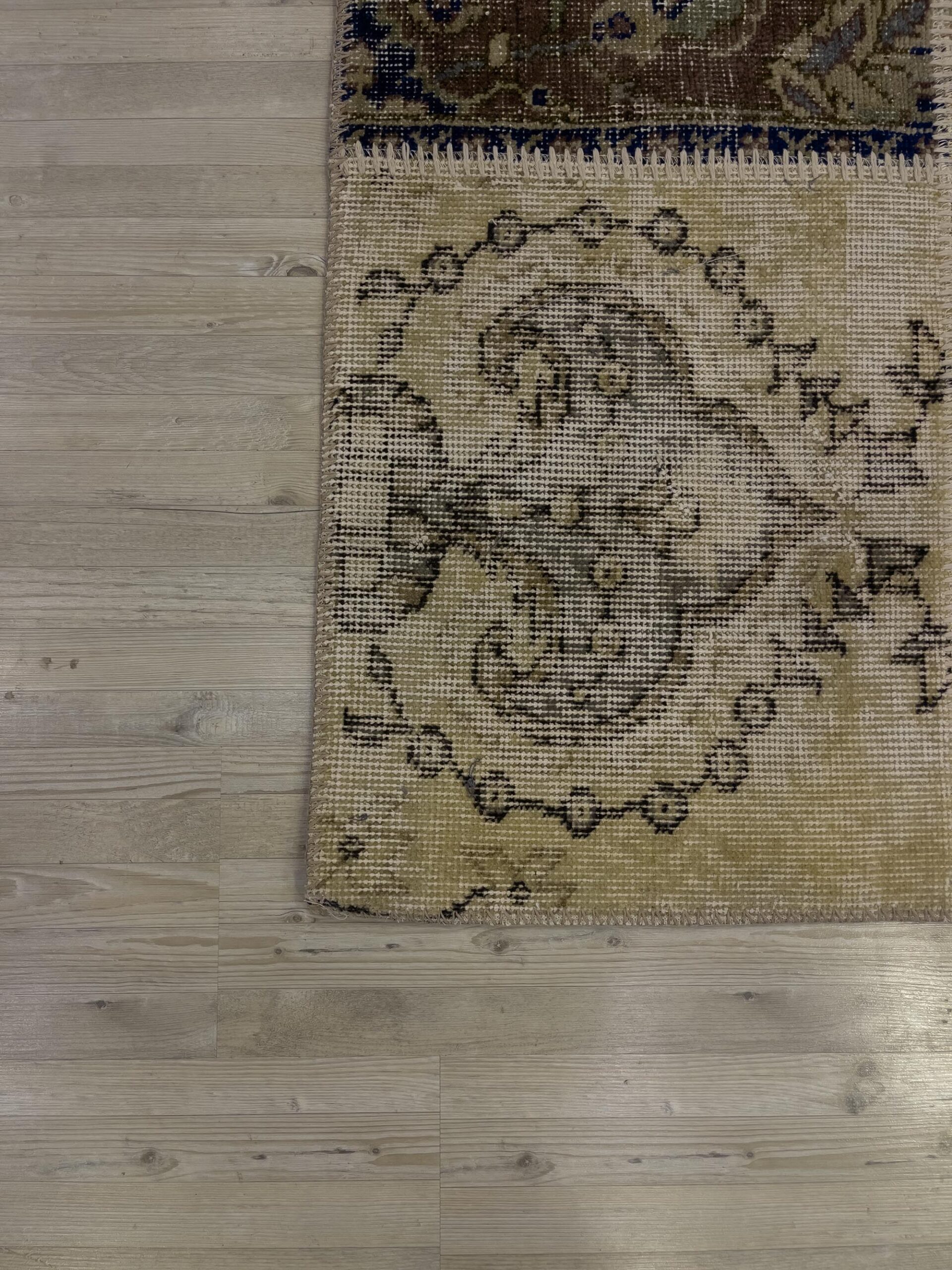 Unique Classic-Style Custom Patchwork Rug — detail view 3, handmade vintage rug