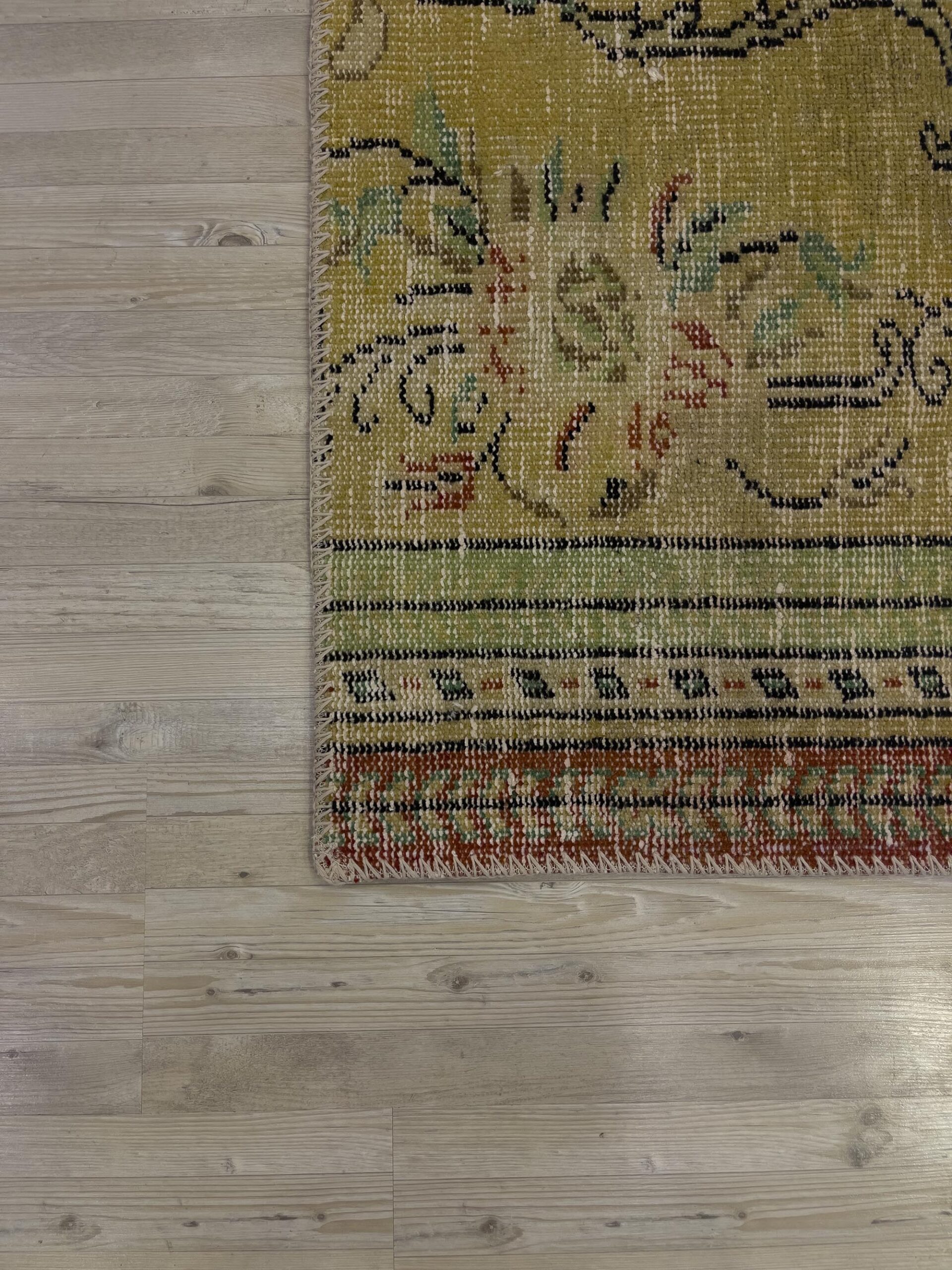 A Unique and Beautiful Custom Patchwork Rug — detail view 4, handmade vintage rug