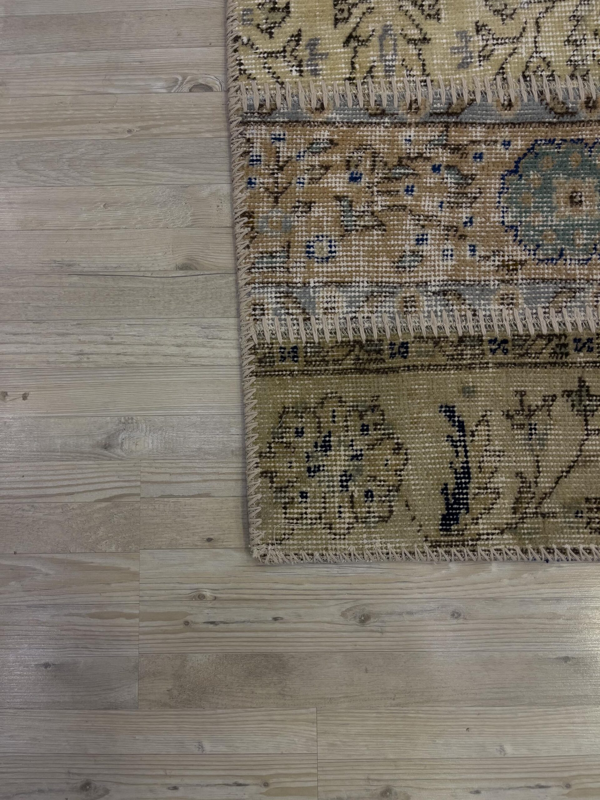 Unique Handwoven Patchwork Rug — detail view 4, handmade vintage rug