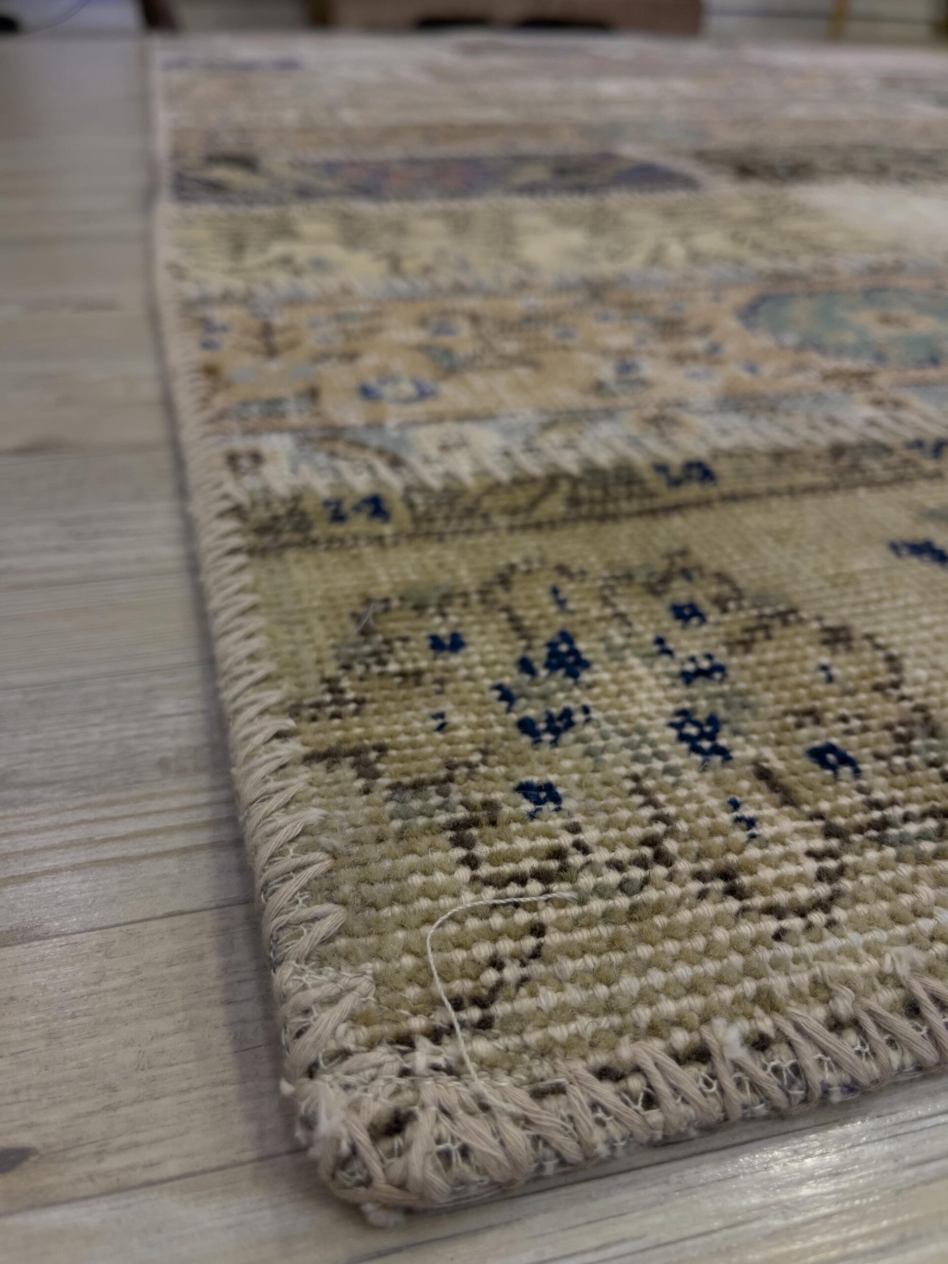 Unique Handwoven Patchwork Rug — detail view 5, handmade vintage rug