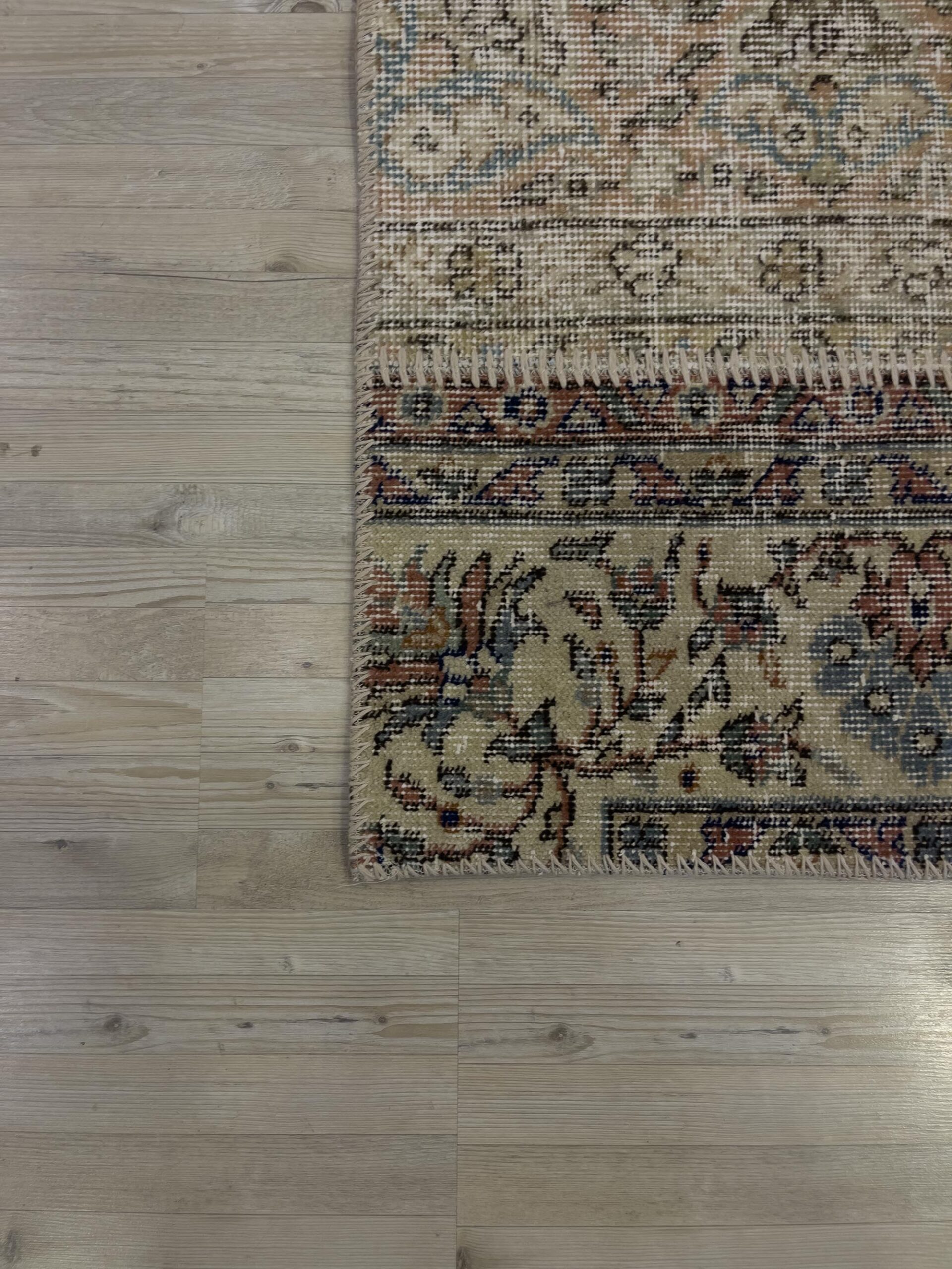 Handmade Patchwork Elegant Design Rug — detail view 3, handmade vintage rug