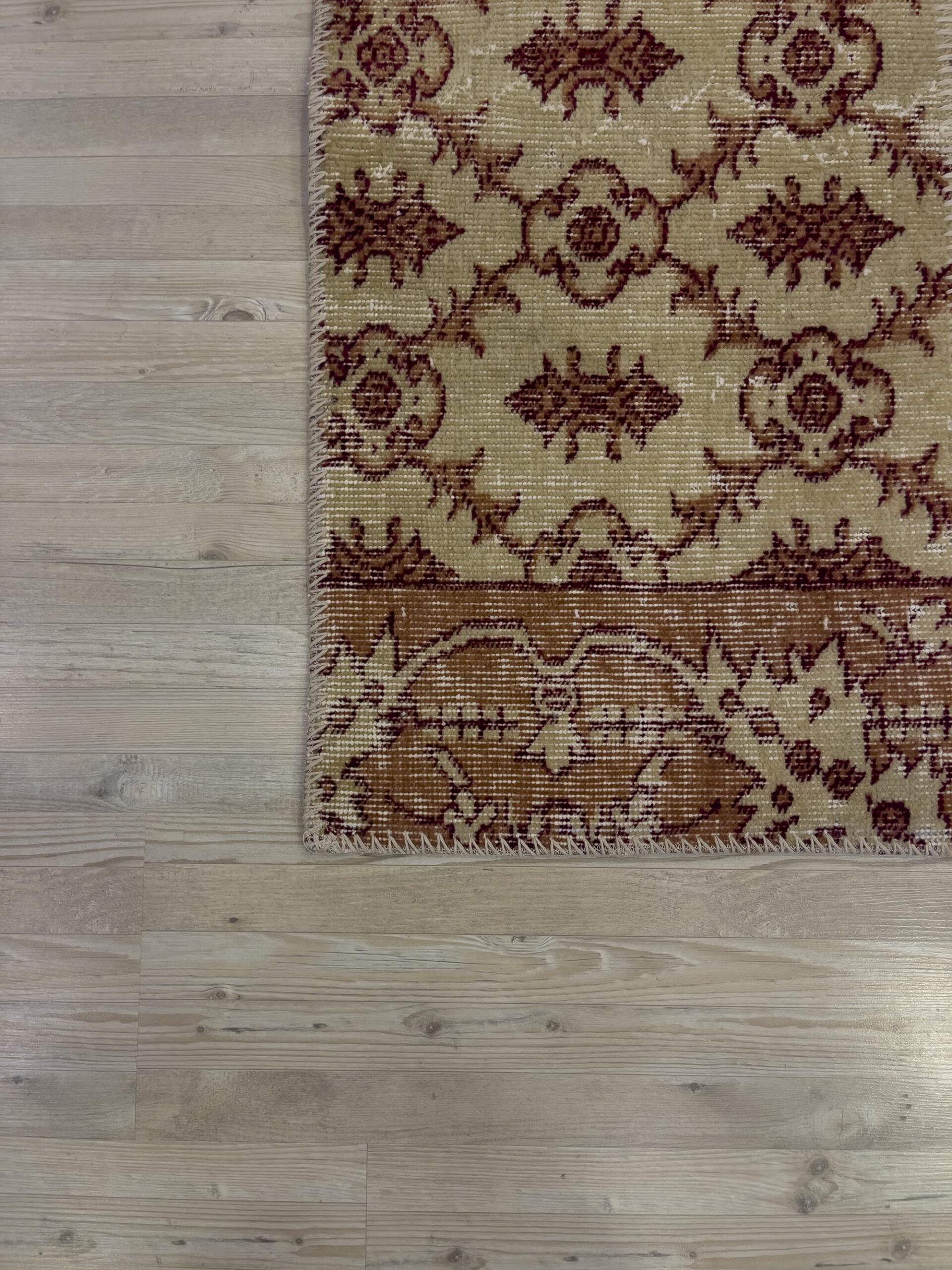 Unique Classic-Style Custom Patchwork Rug — detail view 4, handmade vintage rug
