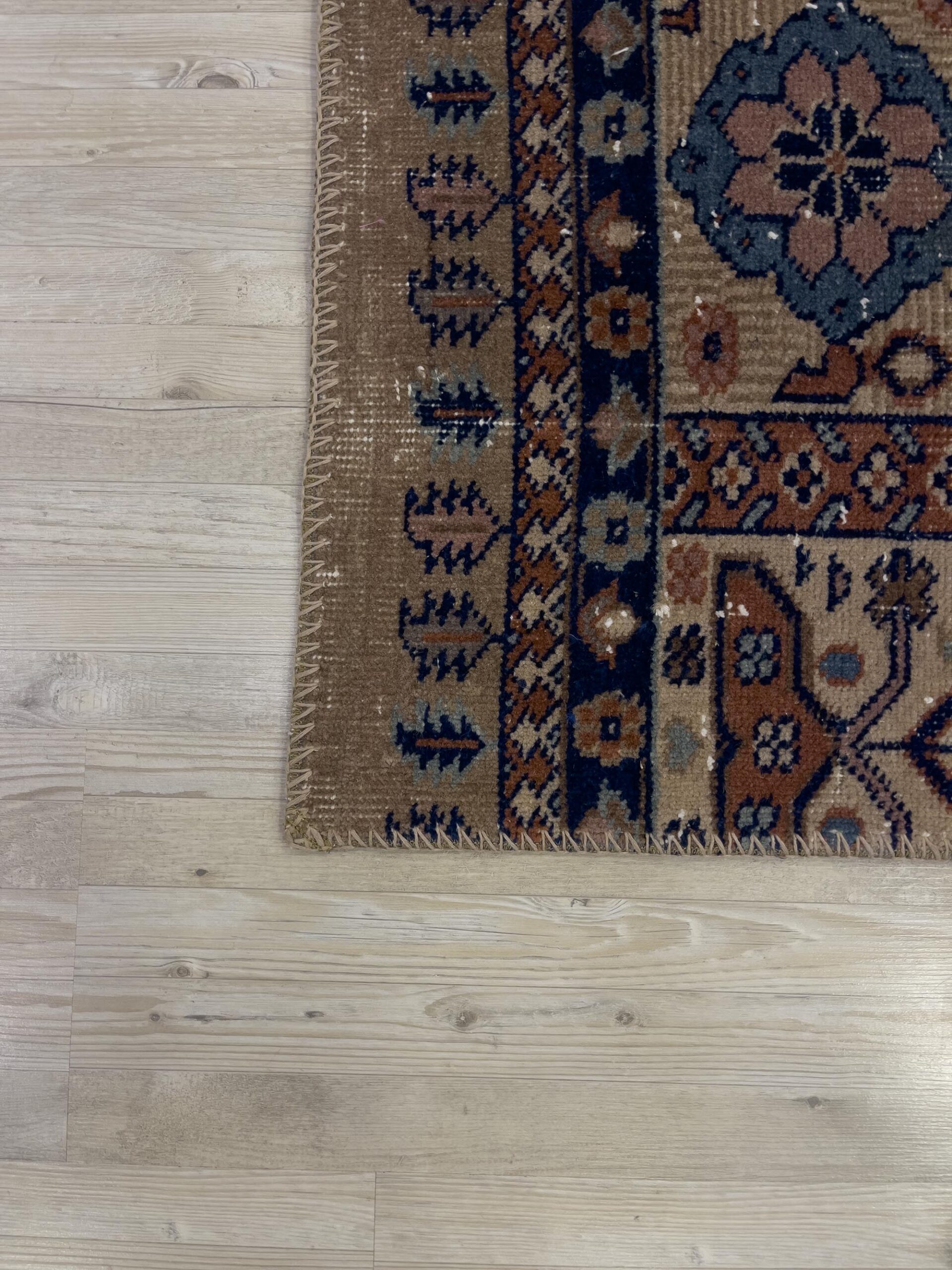 Handmade Patchwork Elegant Design Rug — detail view 5, handmade vintage rug