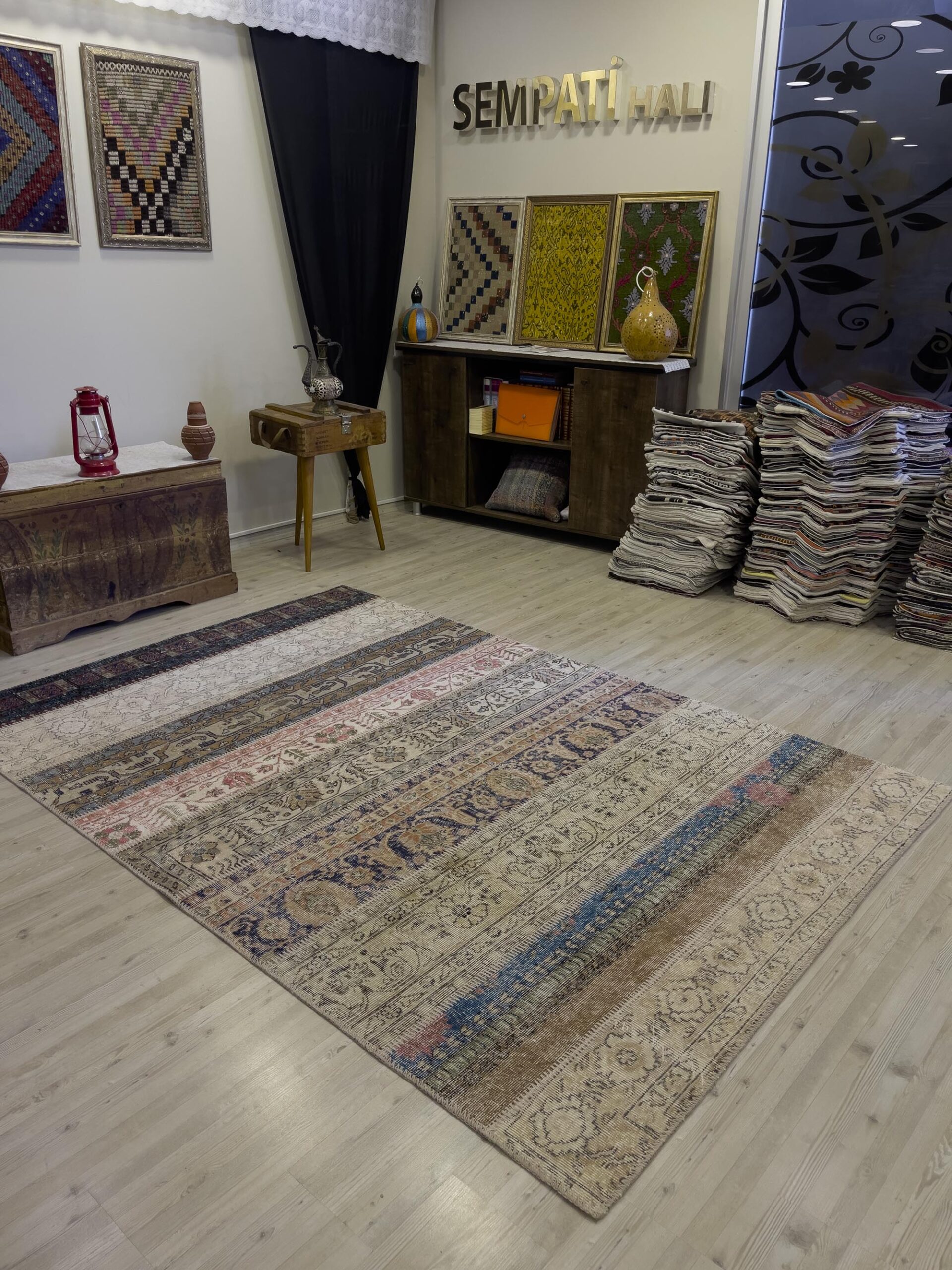 Eşsiz Güzelliğe Sahip Olan Özel Patchwork Halı 162x243 cm 4058 - Görsel 4