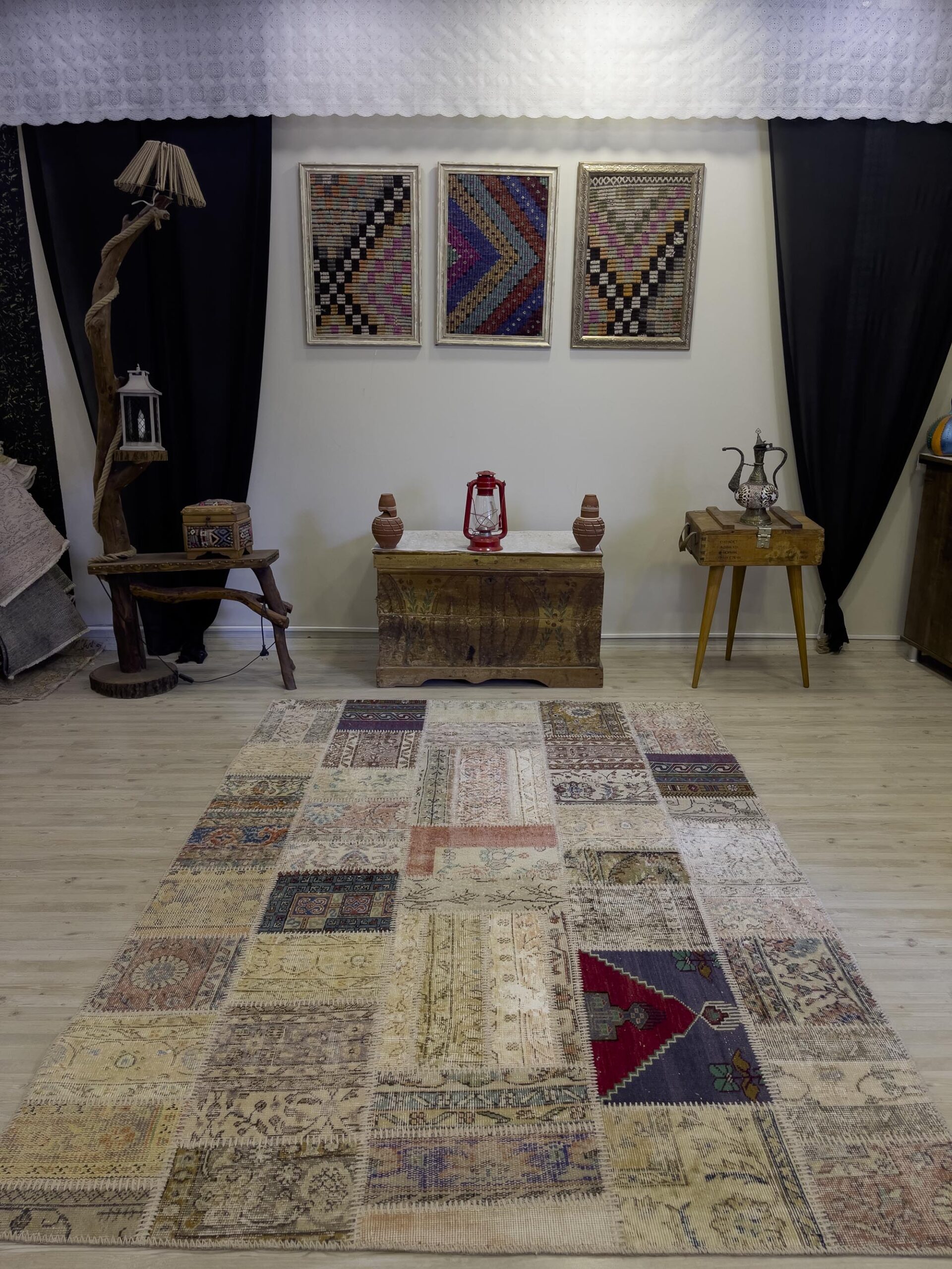 Eşsiz Güzelliğe Sahip Olan Özel Patchwork Halı 163x233 cm 4060 - Görsel 7