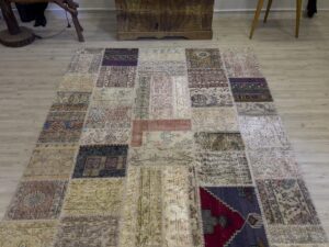 Modern Eşsiz Özel Patchwork Halı 161x231 cm 4061