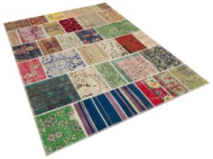 Patchwork Desenli El Yapımı Halı 160x230 cm 5667