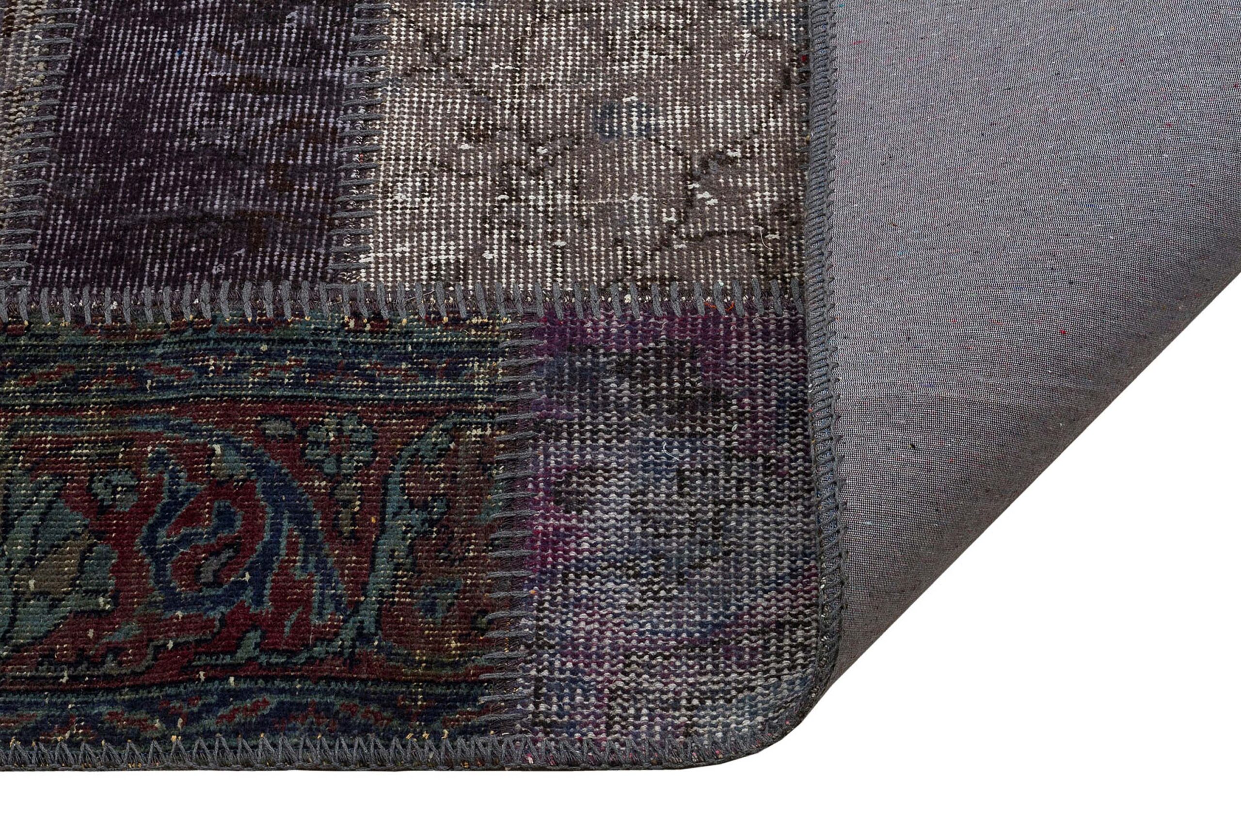 Handmade Patchwork Rug — detail view 3, handmade vintage rug