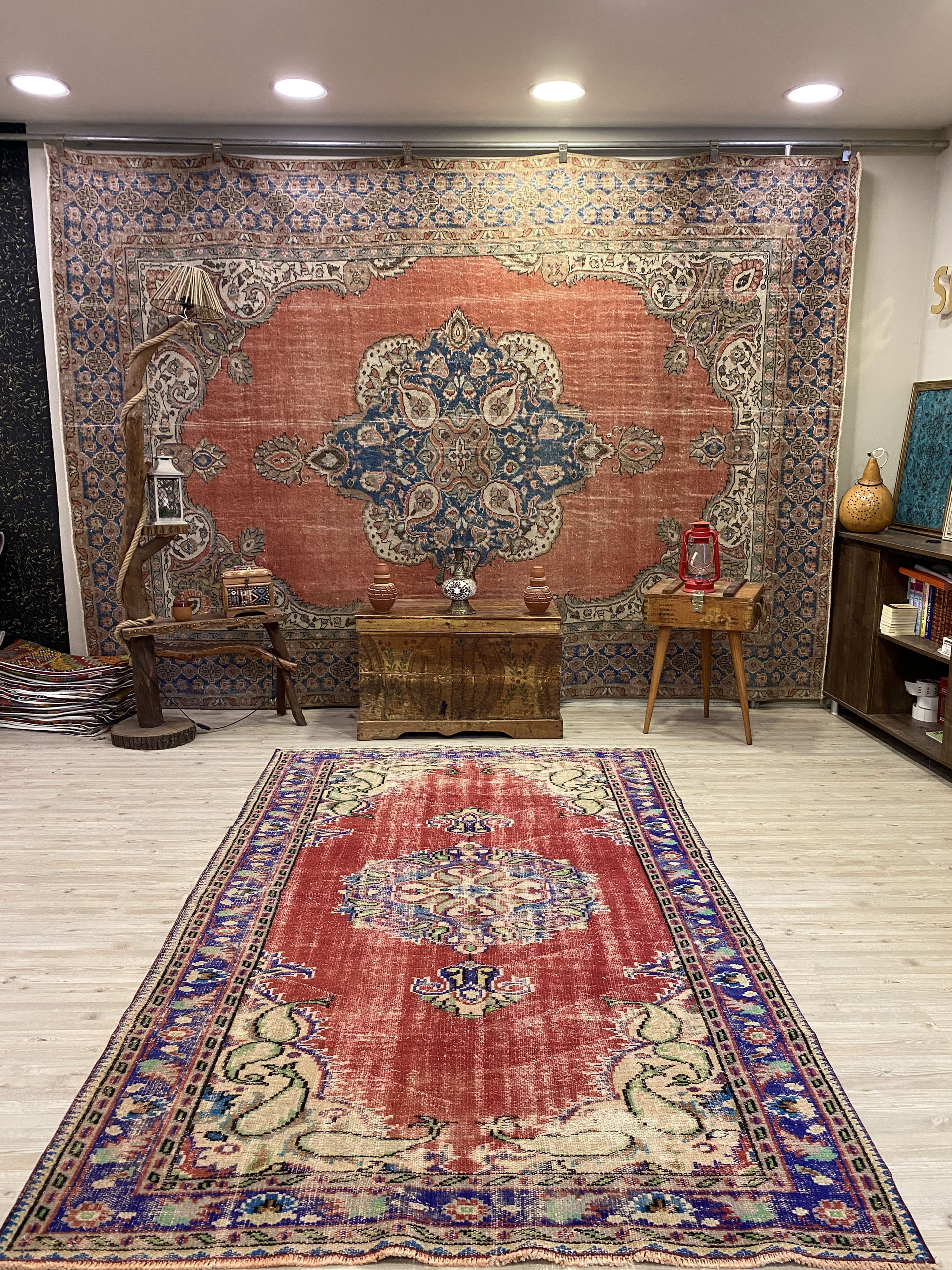 Handmade Vintage Rug — detail view 2, handmade vintage rug