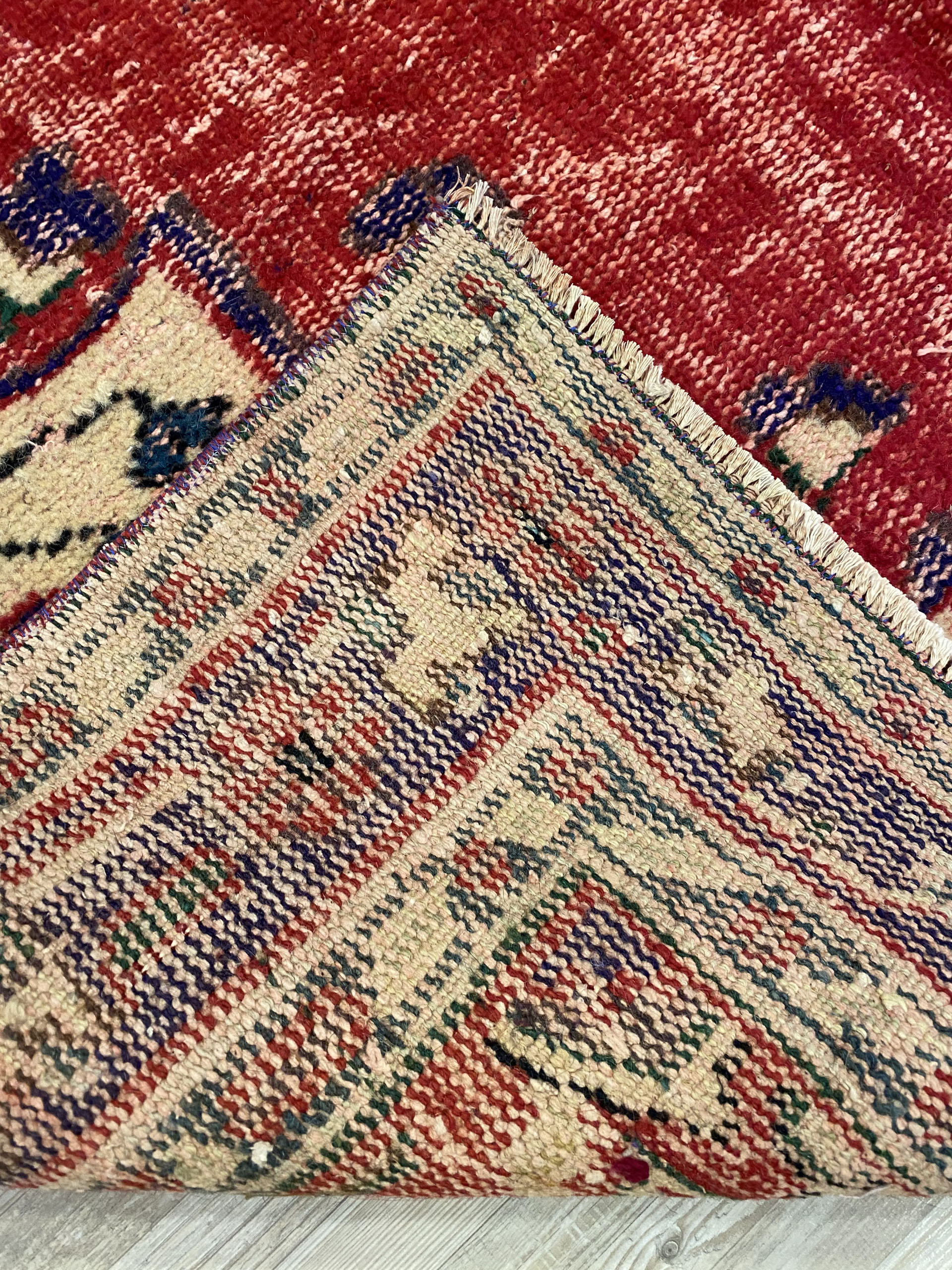 Handwoven Custom-Designed Rug — detail view 5, handmade vintage rug