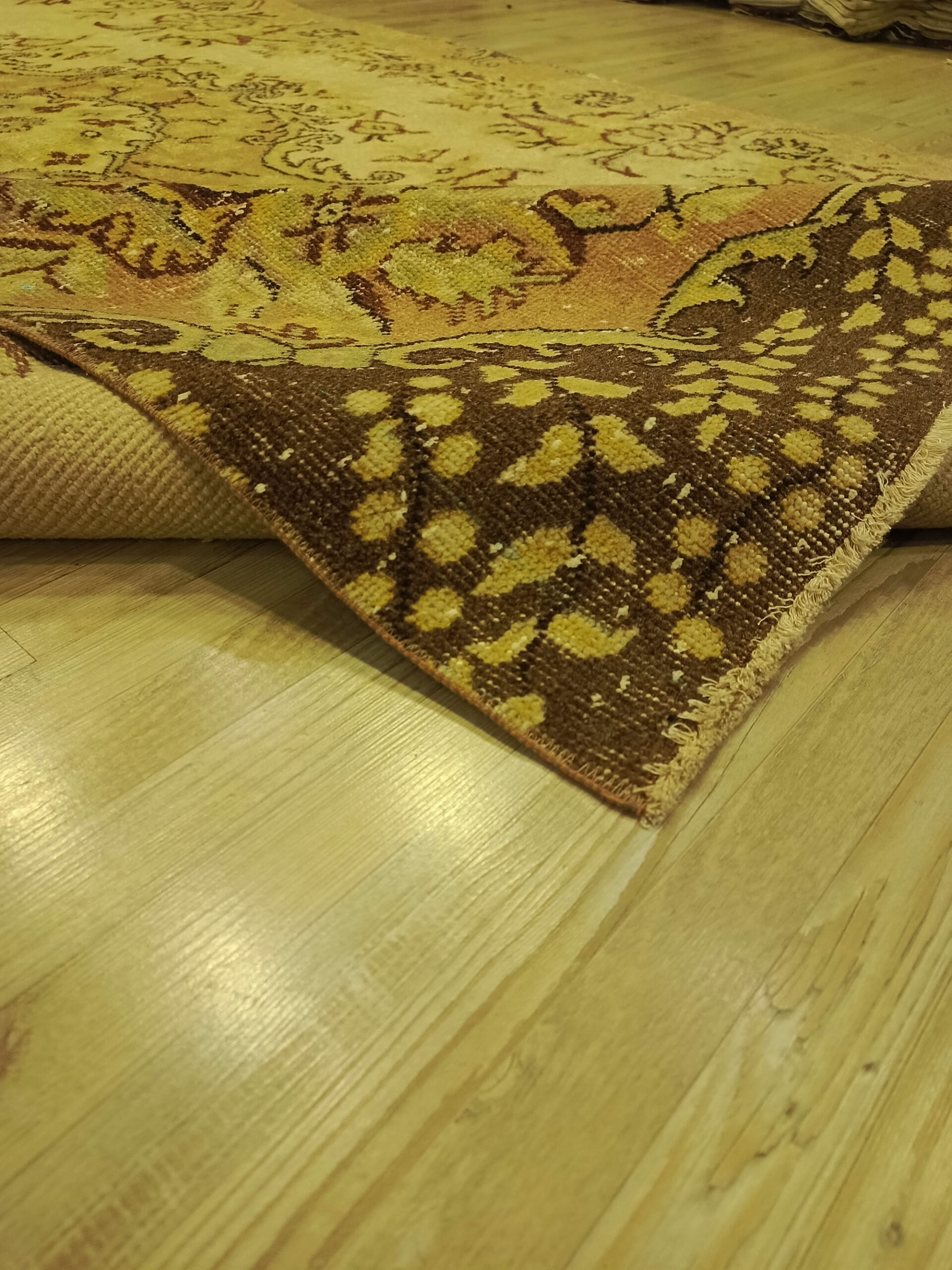 Handwoven Vintage Rug — detail view 2, handmade vintage rug