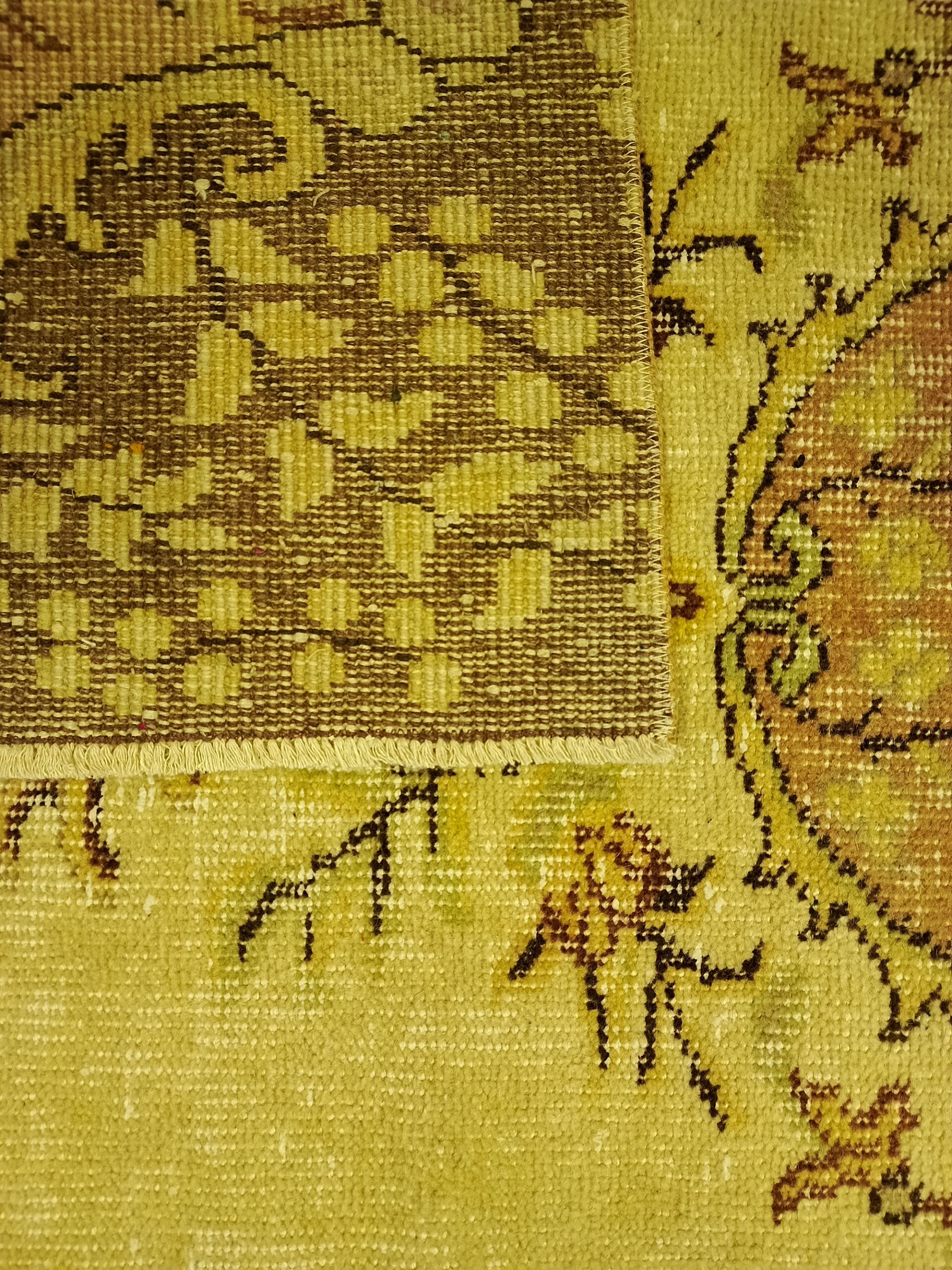 Handwoven Vintage Rug — detail view 3, handmade vintage rug