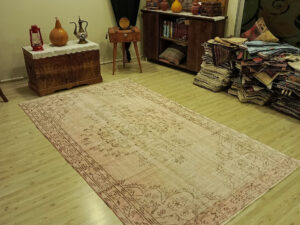 El Yapımı Vintage Halı 153x270 cm 10475