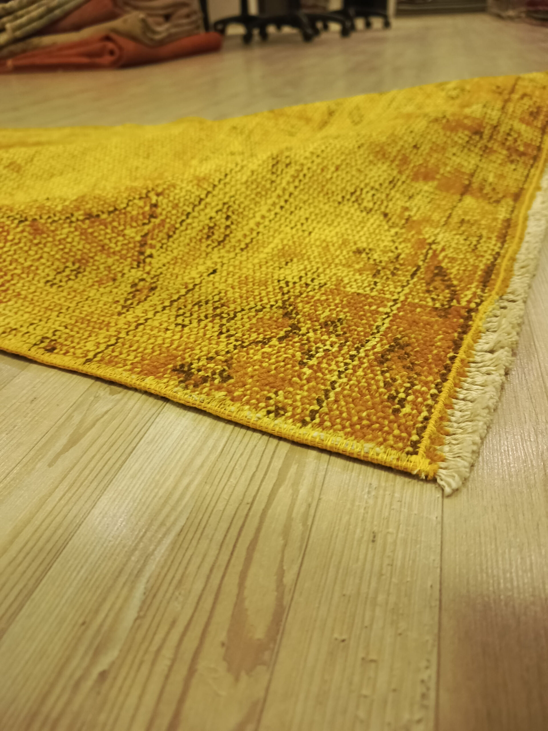 Handwoven Custom-Designed Rug — detail view 2, handmade vintage rug