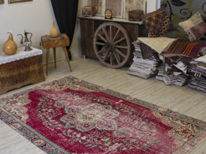 Vintage Yün Eskitme Halı 167x278 cm 10483