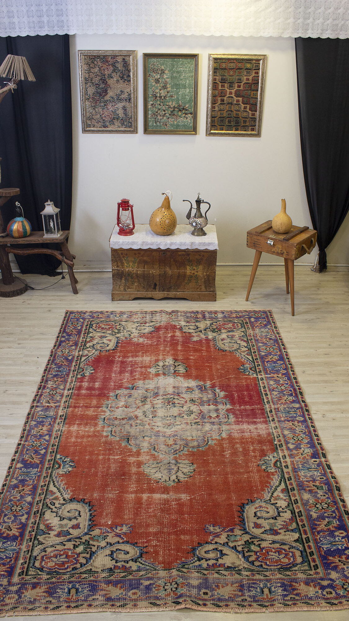 Vintage Handwoven Rug — detail view 5, handmade vintage rug