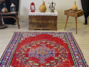 El Yapımı Vintage Halı 172x264 cm 10501