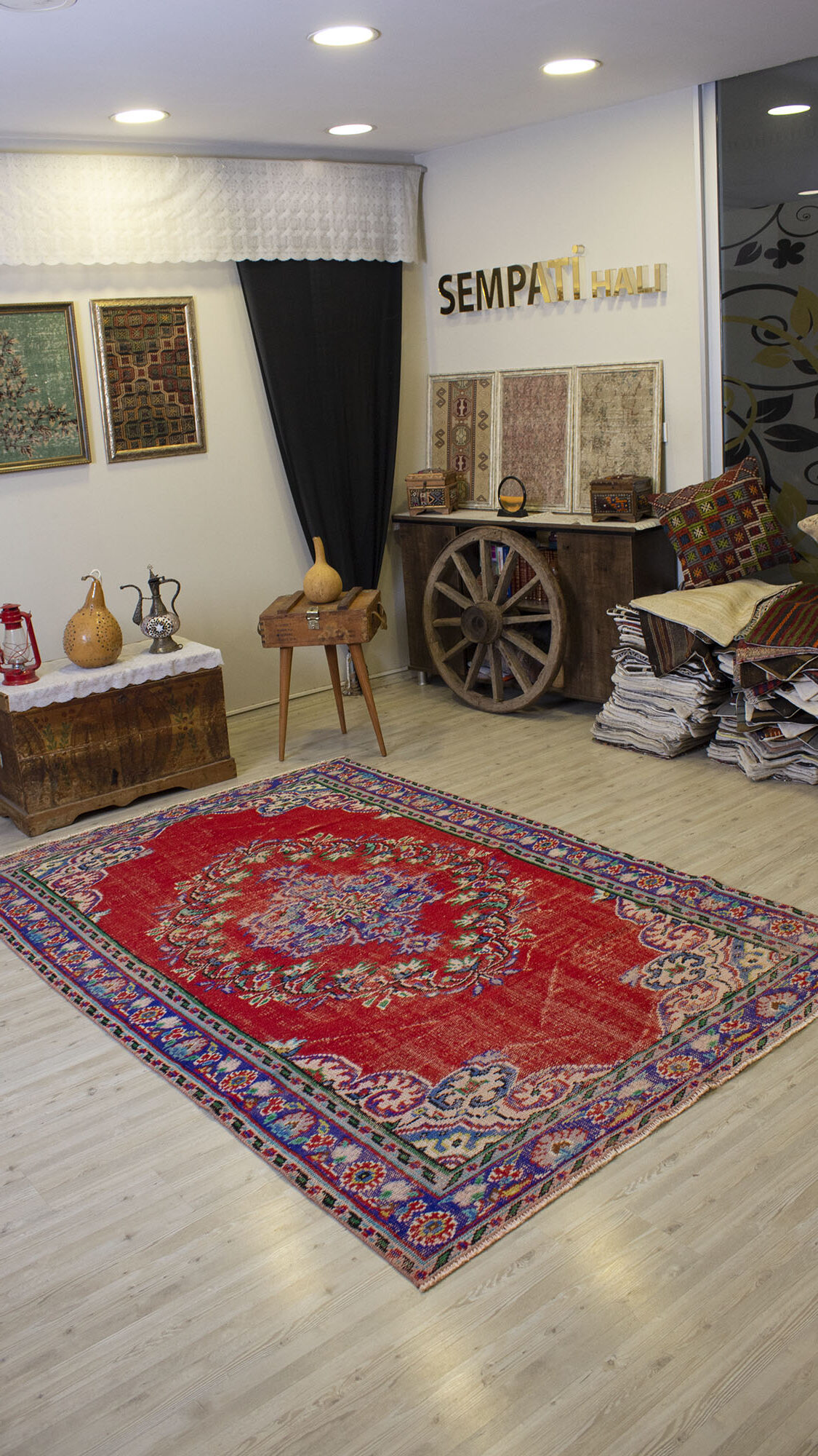 El Yapımı Vintage Halı 172x264 cm 10501 - Görsel 11