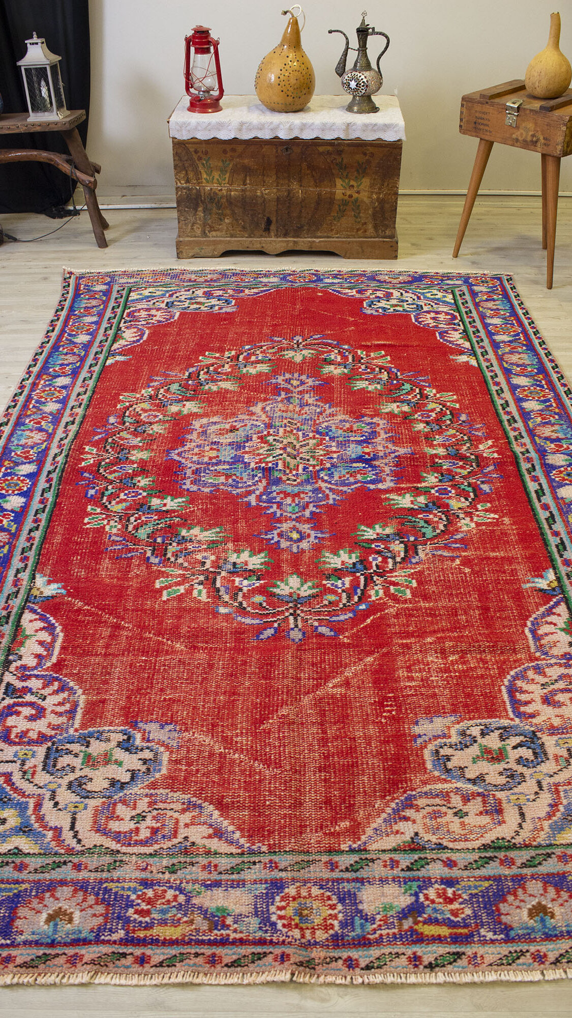 El Yapımı Vintage Halı 172x264 cm 10501 - Görsel 9