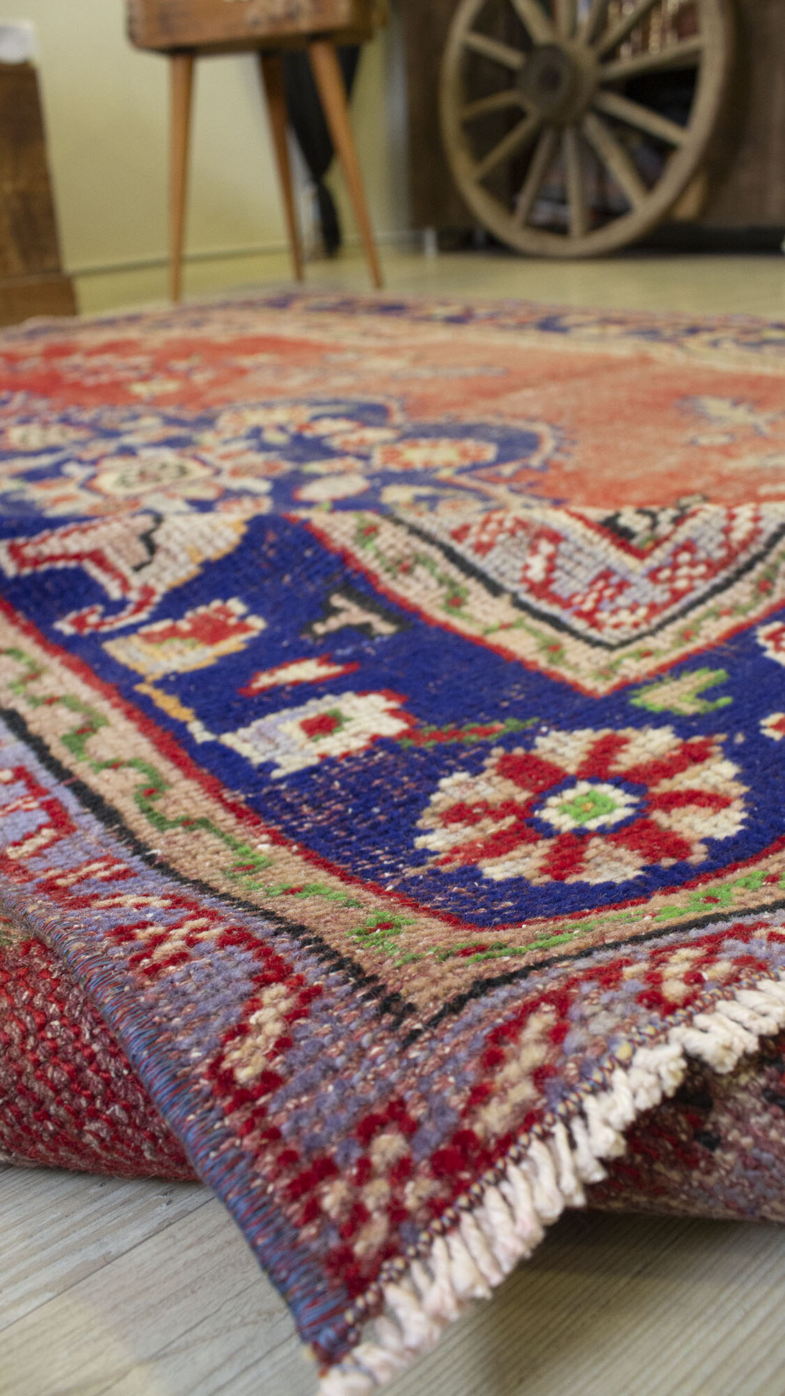 Handwoven Custom-Designed Rug — detail view 3, handmade vintage rug