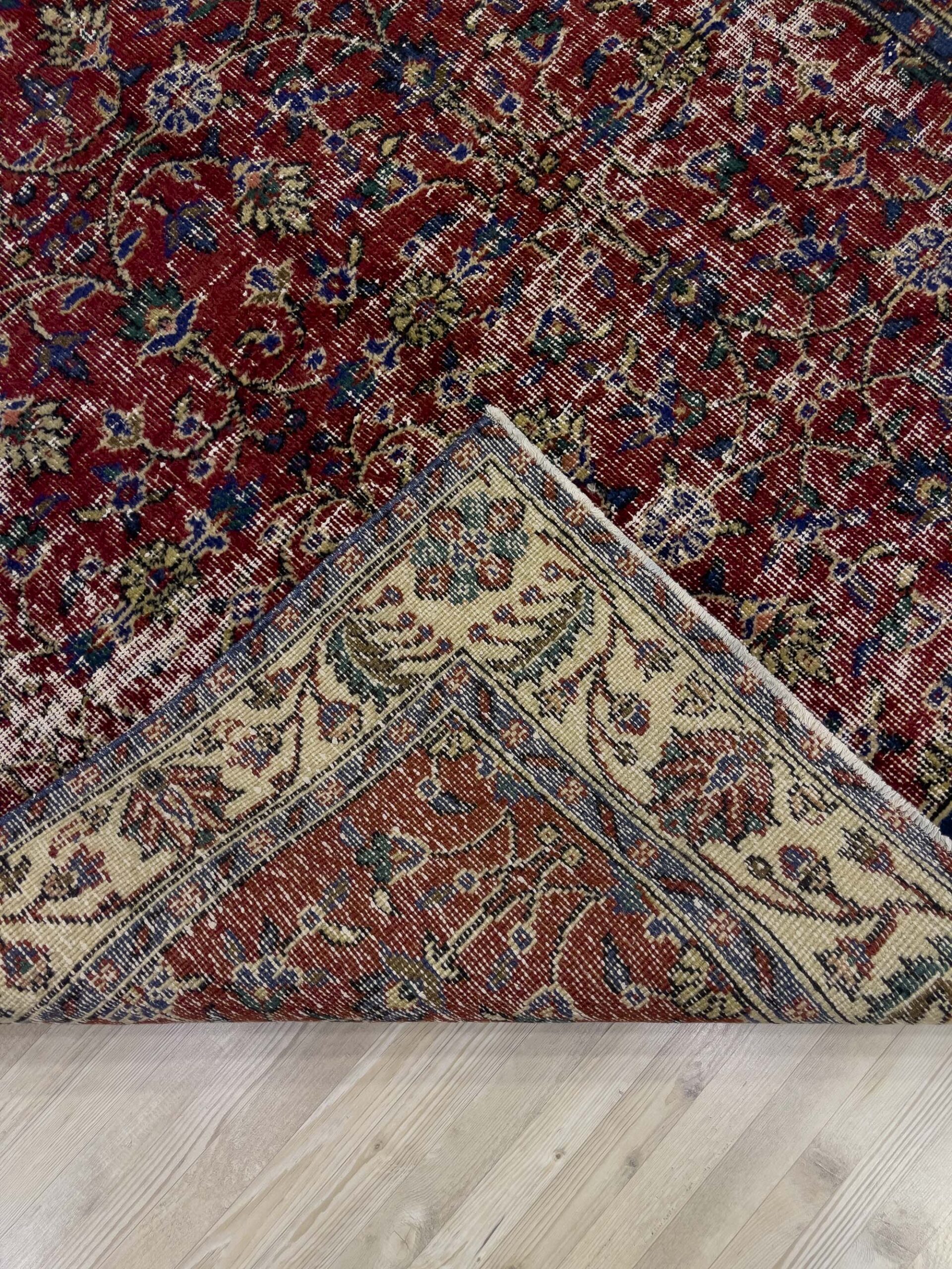 Geleneksel Vintage El Yapımı Halısı 142x272 cm 9096 - Görsel 9