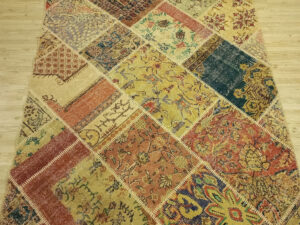 Renkli El Dokuma Patchwork Halı 230 x 160 cm 6524