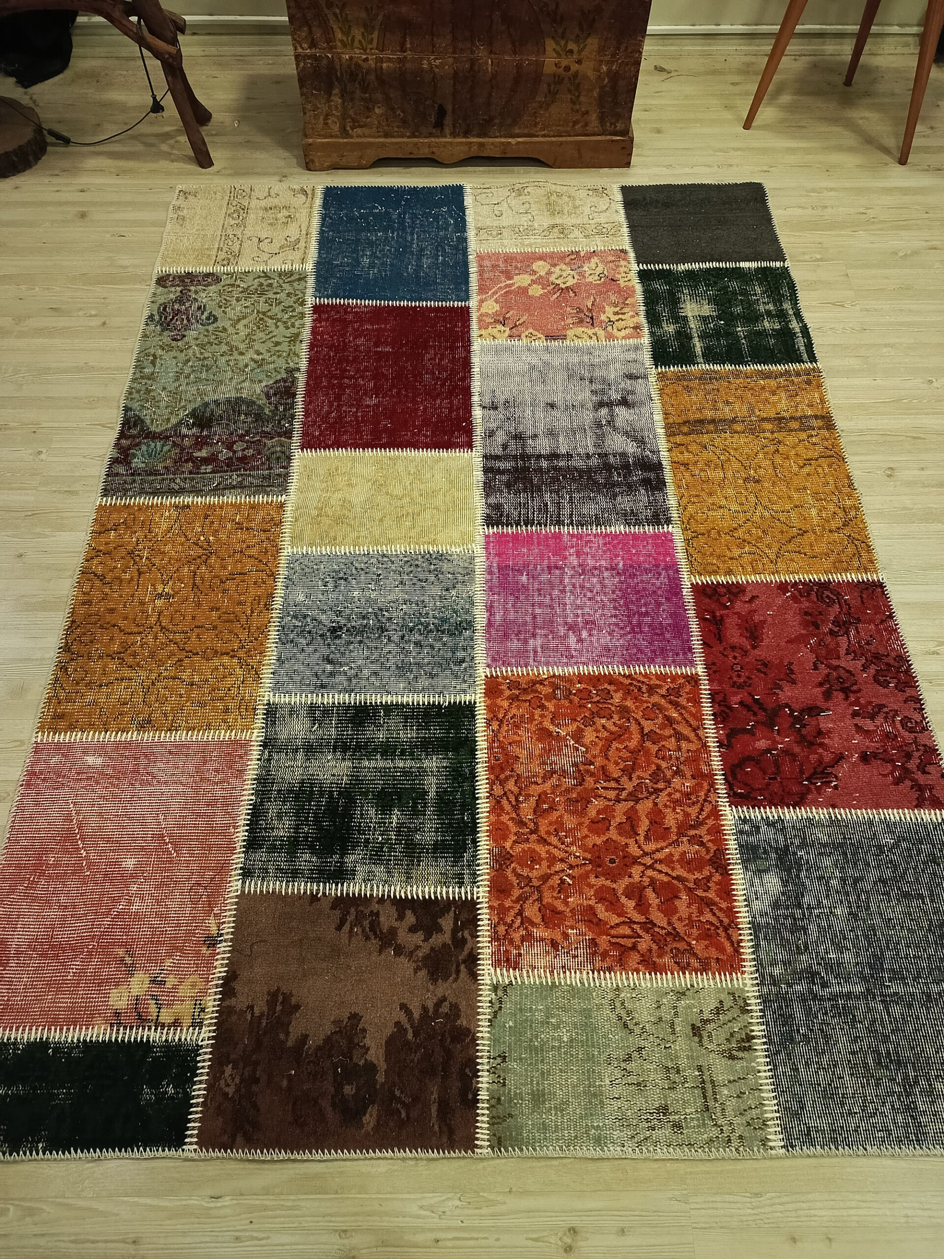 Antika Görünümlü Patchwork Halı 230 x 160 cm 6521