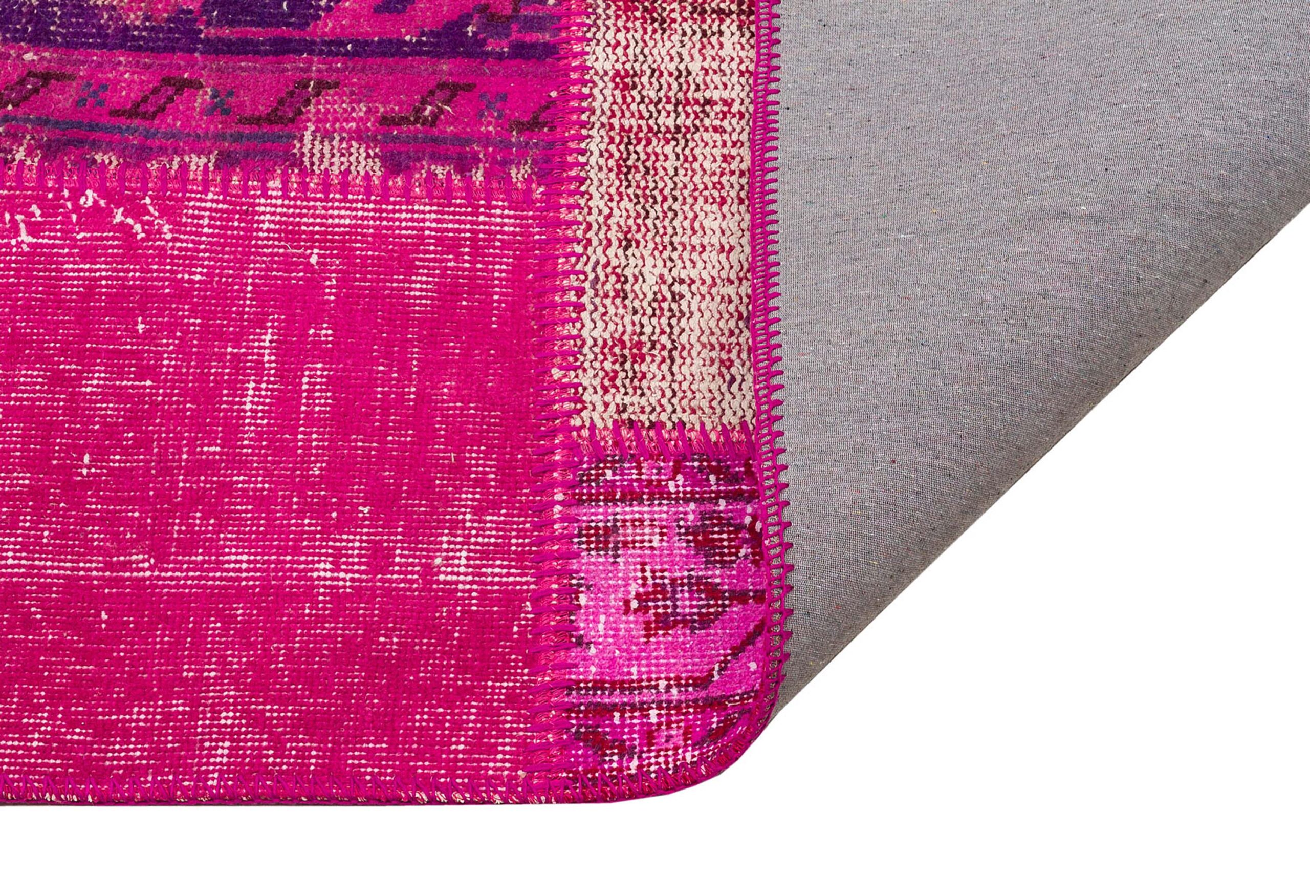 Hand-Woven Patchwork Rug with Fine Craftsmanship — detail view 3, handmade vintage rug