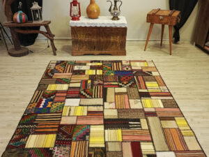 Klasik El Dokuma Patchwork Halısı   160x220 cm  6403