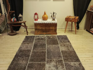 İnce İşçilik El Dokuma Patchwork Halı   170x250 cm  6416