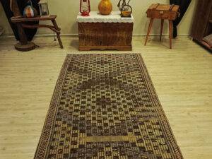 Yün Eskitme Patchwork Halı   119x240 cm  6418