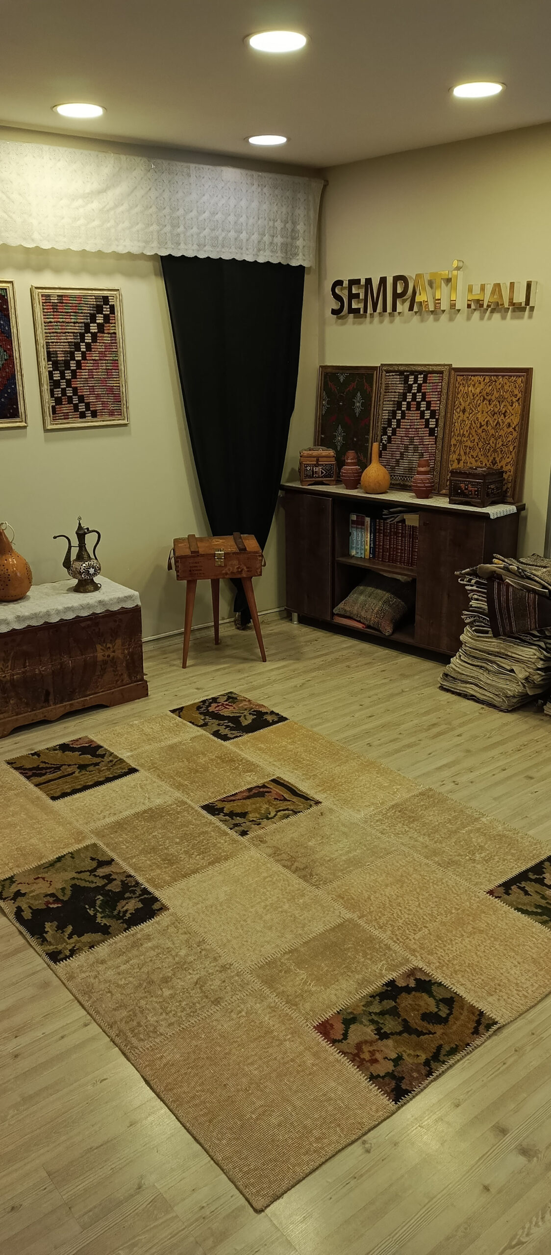 Anadolu Desenli Eskitme Patchwork Halı 160x230 cm 6421 - Görsel 7