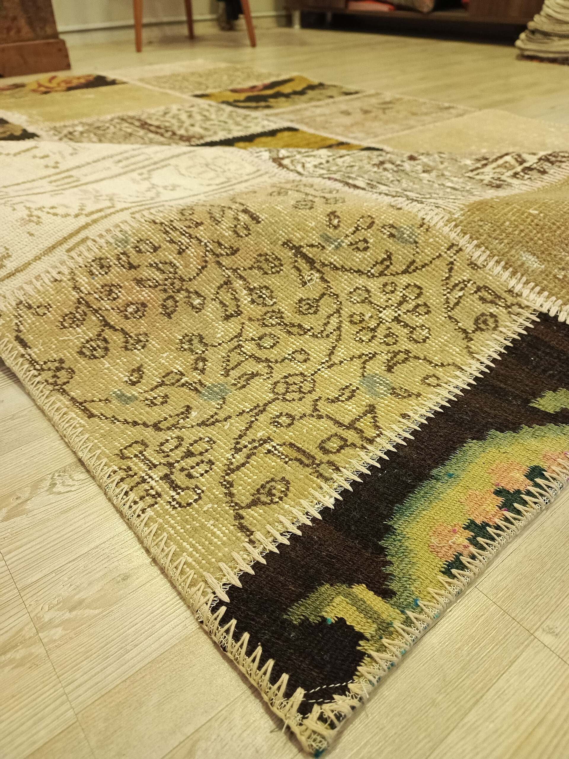 Yün Dokuma Patchwork Halı 160x230 cm 6423 - Görsel 7