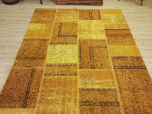 Geçmişin İzleri Sarı Patchwork Halı   160x230 cm  6500